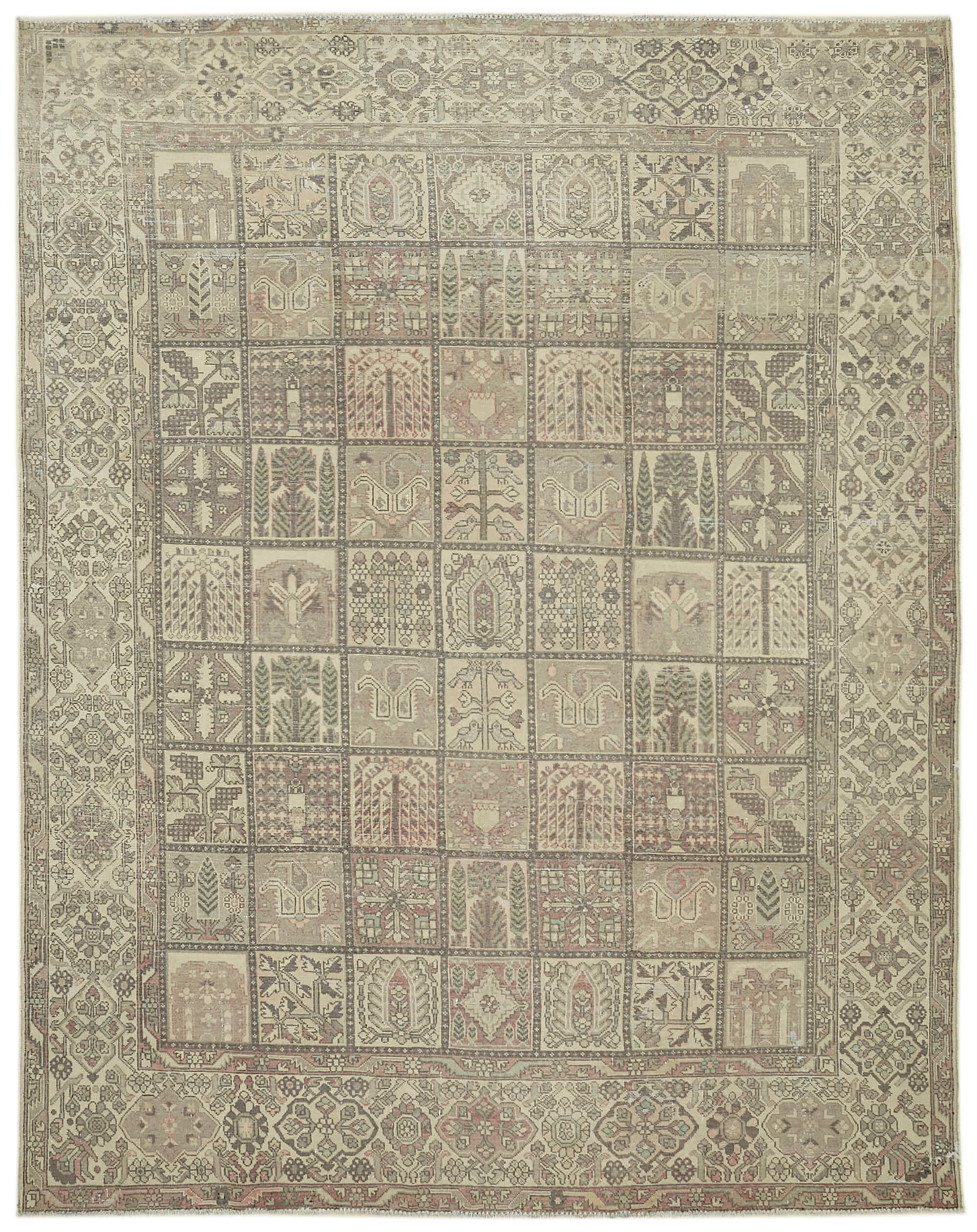 Beige Persian Handmade — 3.03 x 3.68