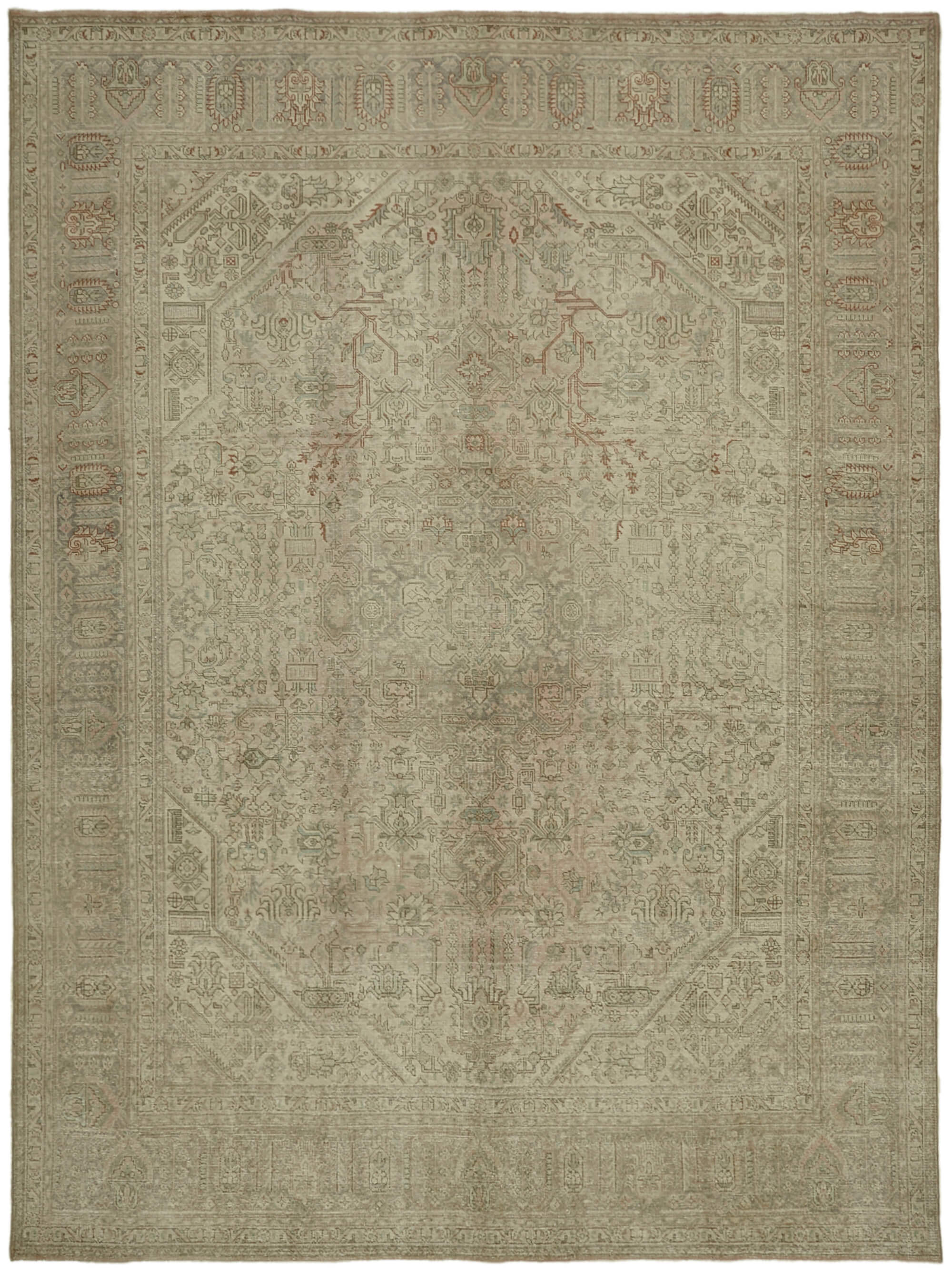 Beige Persian Handmade — 2.92 x 3.90