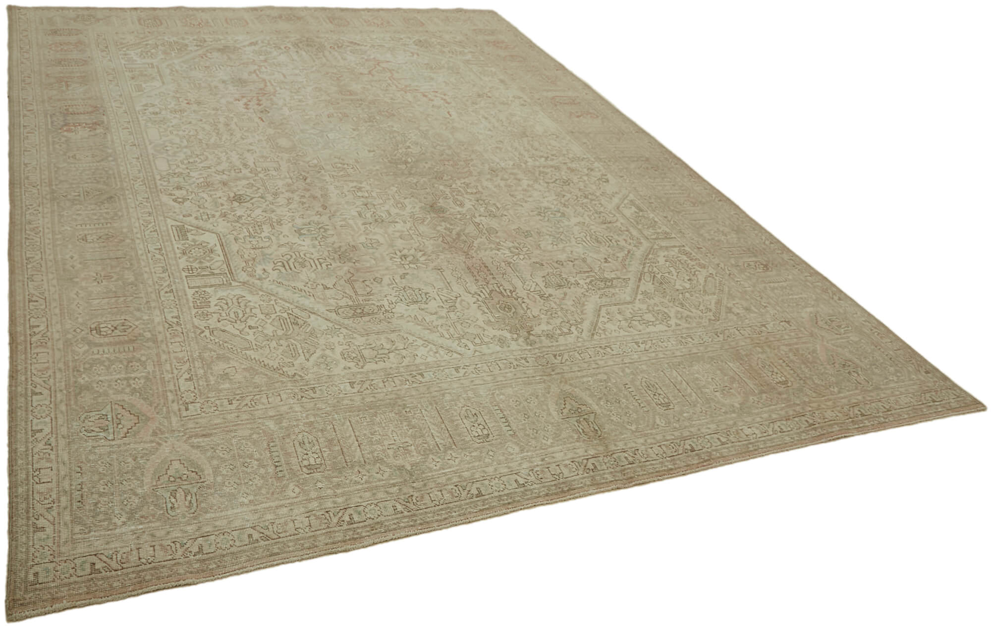 Beige Persian Handmade — 2.92 x 3.90