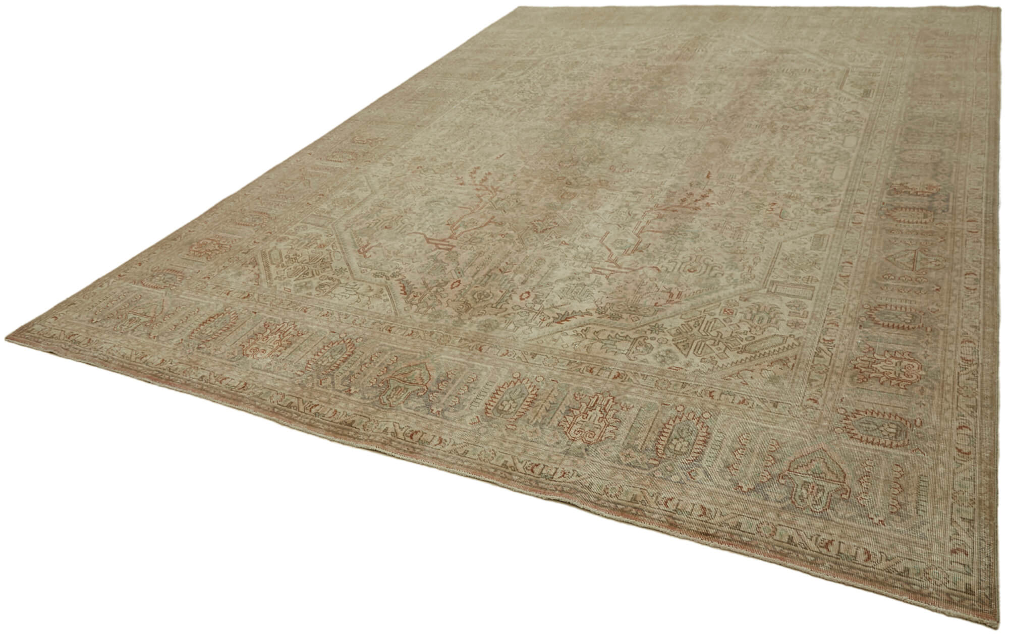Beige Persian Handmade — 2.92 x 3.90