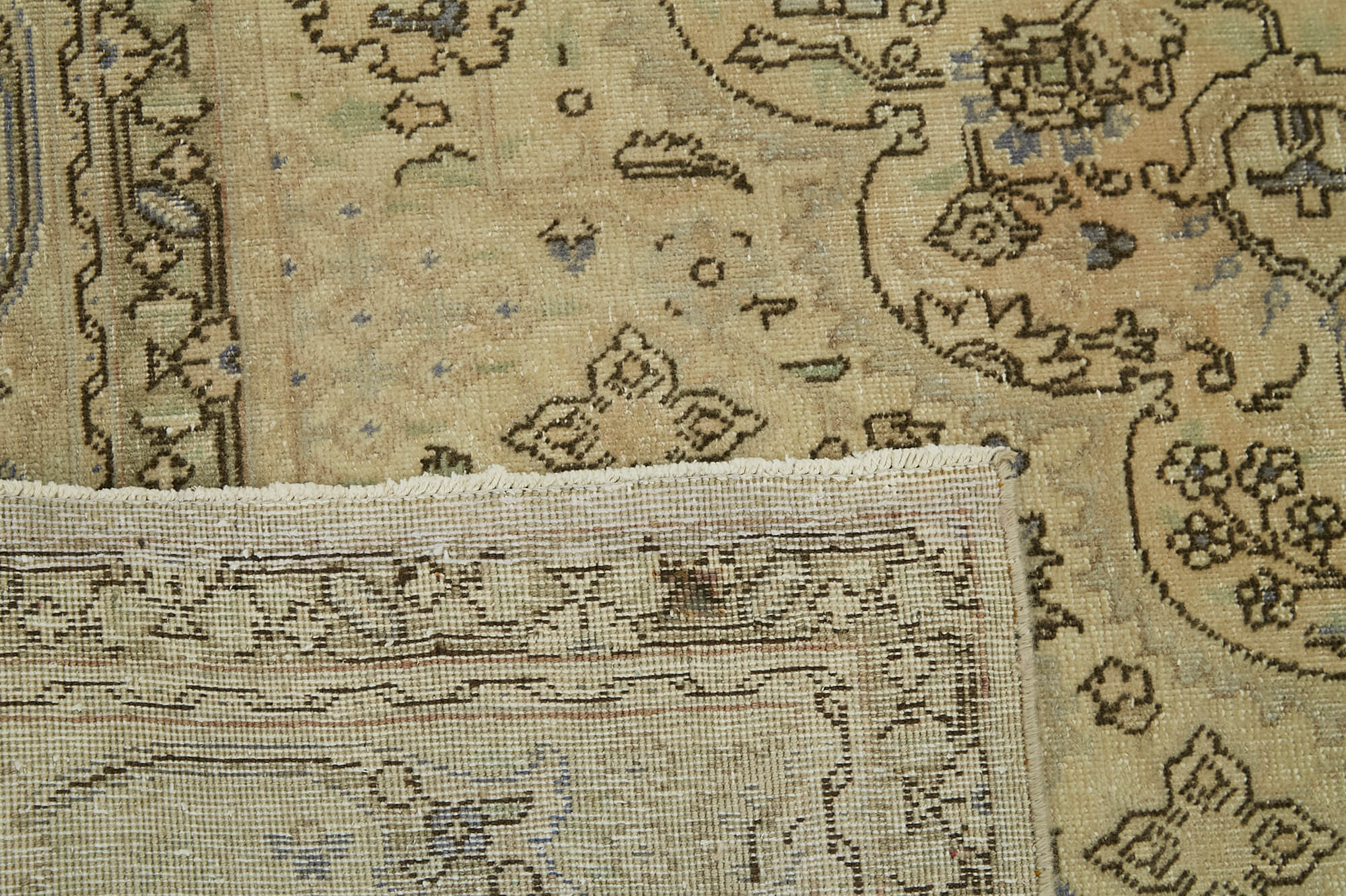 Beige Persian Handmade — 2.43 x 3.40