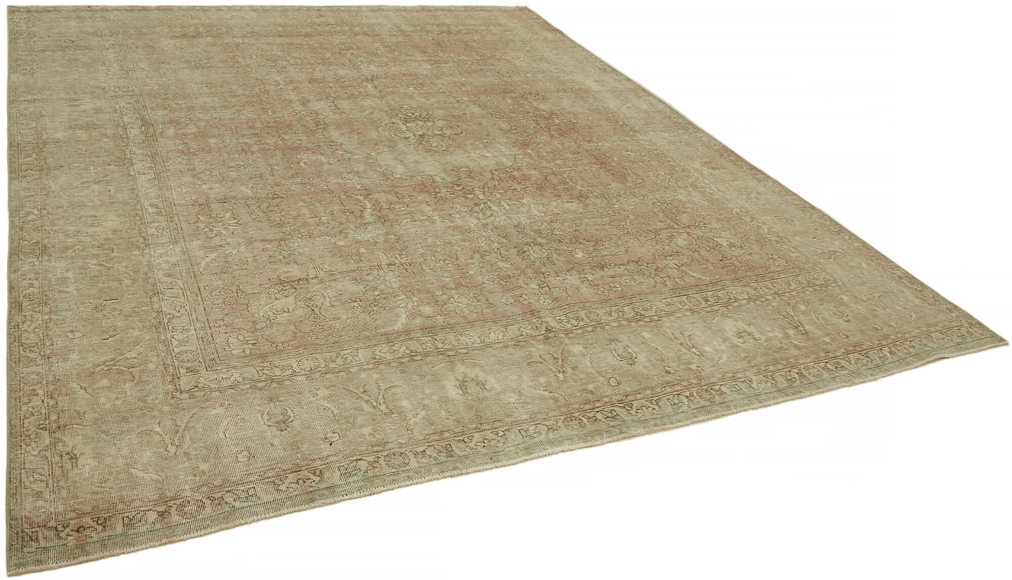 Beige Persian Handmade — 2.93 x 3.46