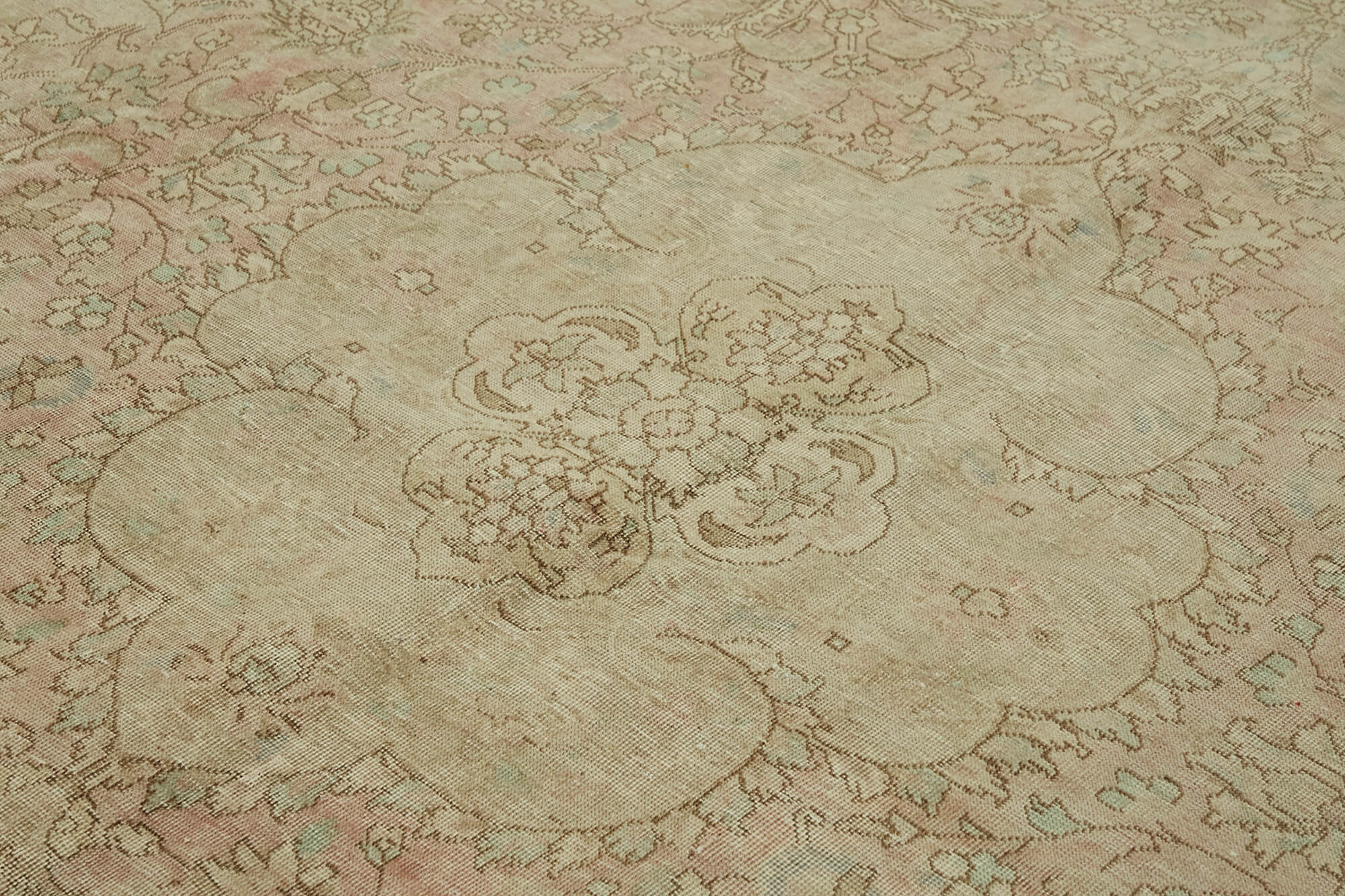 Beige Persian Handmade — 2.93 x 3.46