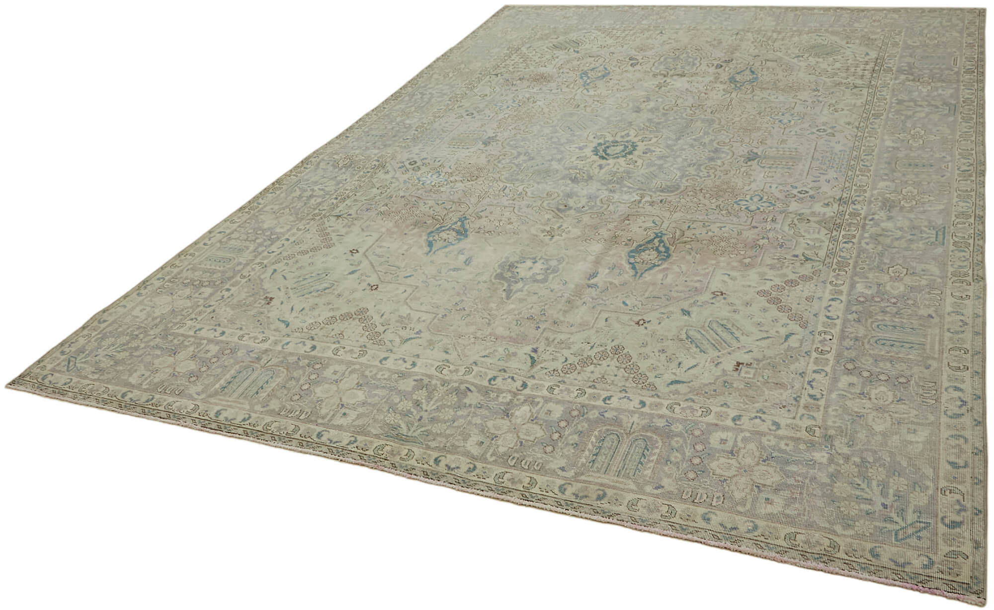 Beige Persian Handmade — 2.46 x 3.55