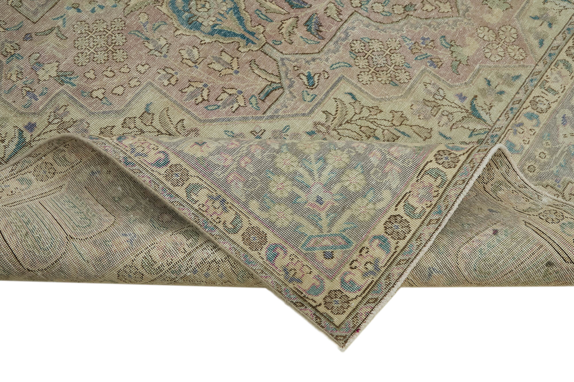 Beige Persian Handmade — 2.46 x 3.55