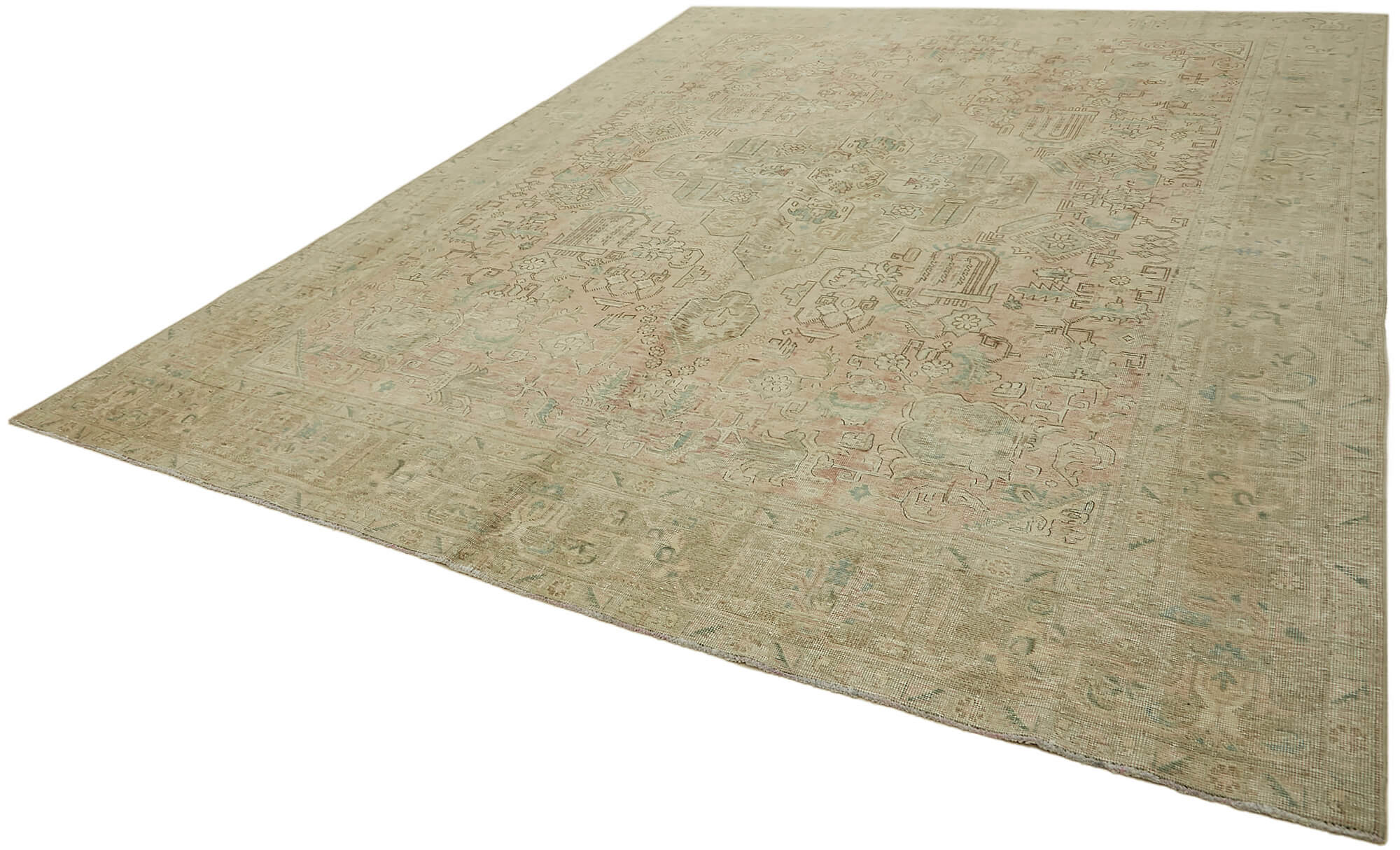 Beige Persian Handmade — 2.87 x 3.78