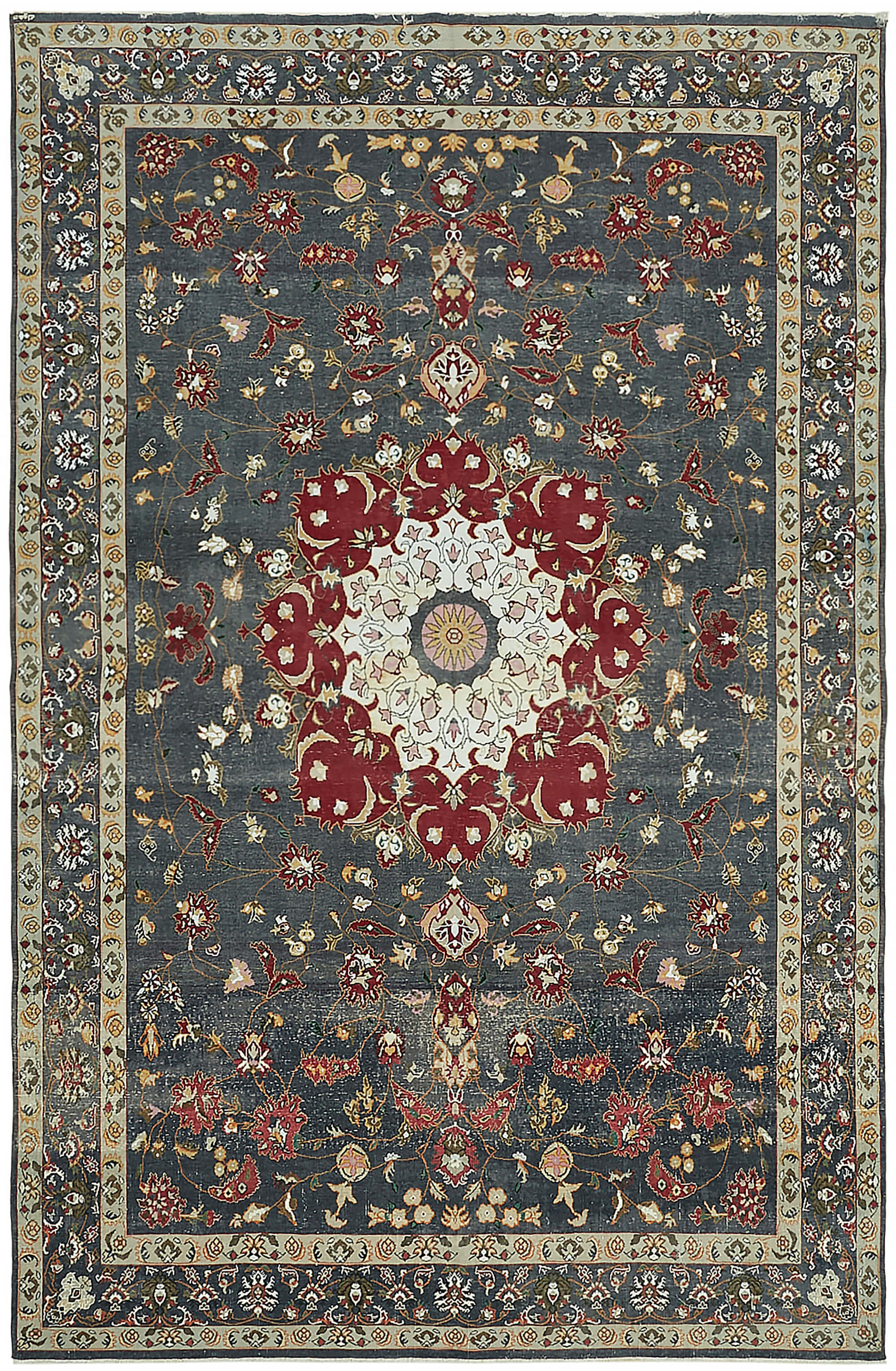 Pewter Persian — 2.45 x 3.68