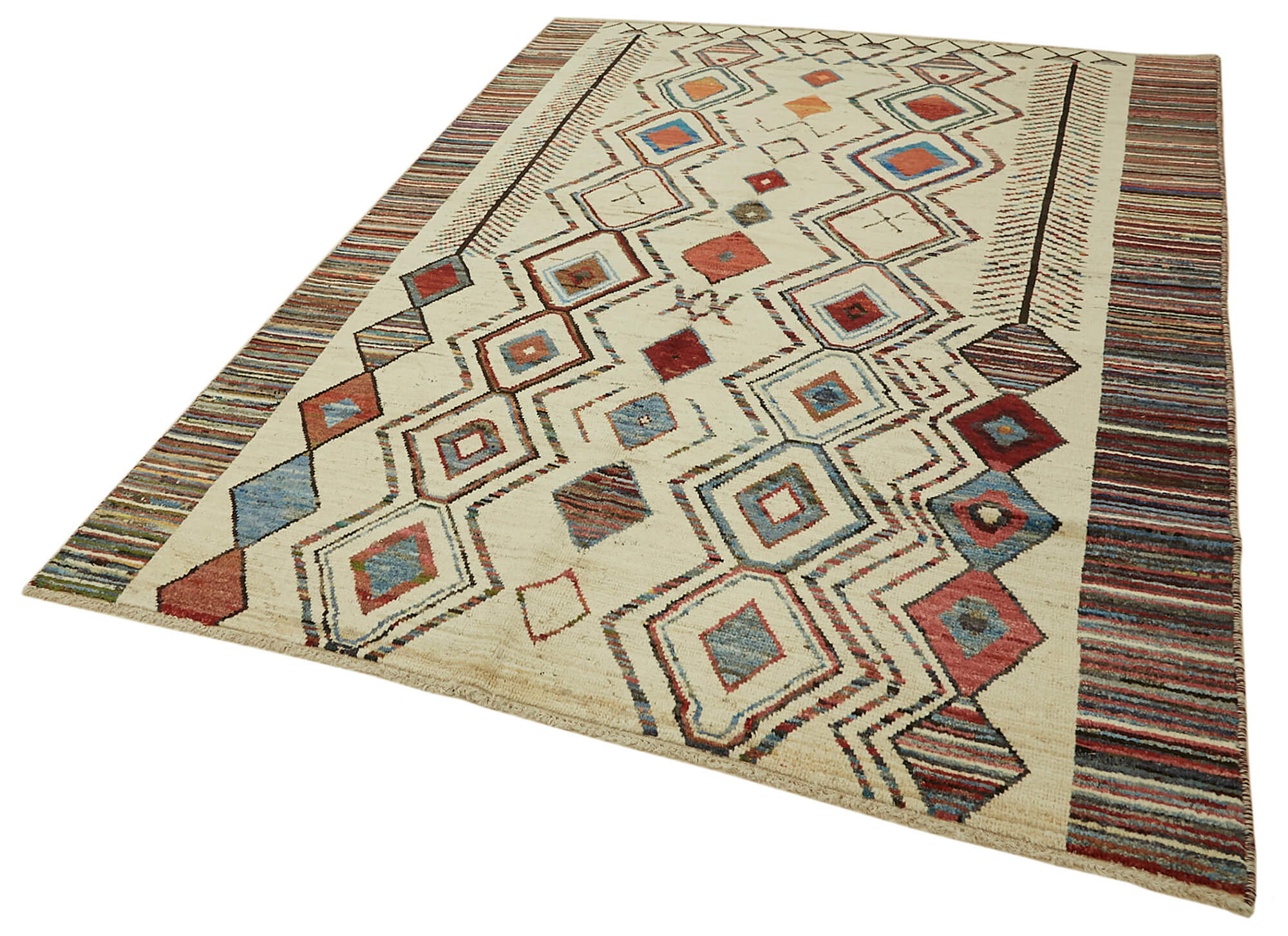 Beige Beige Tribal Atlas Rug – 2.01 x 2.91 — 2.01 x 2.91
