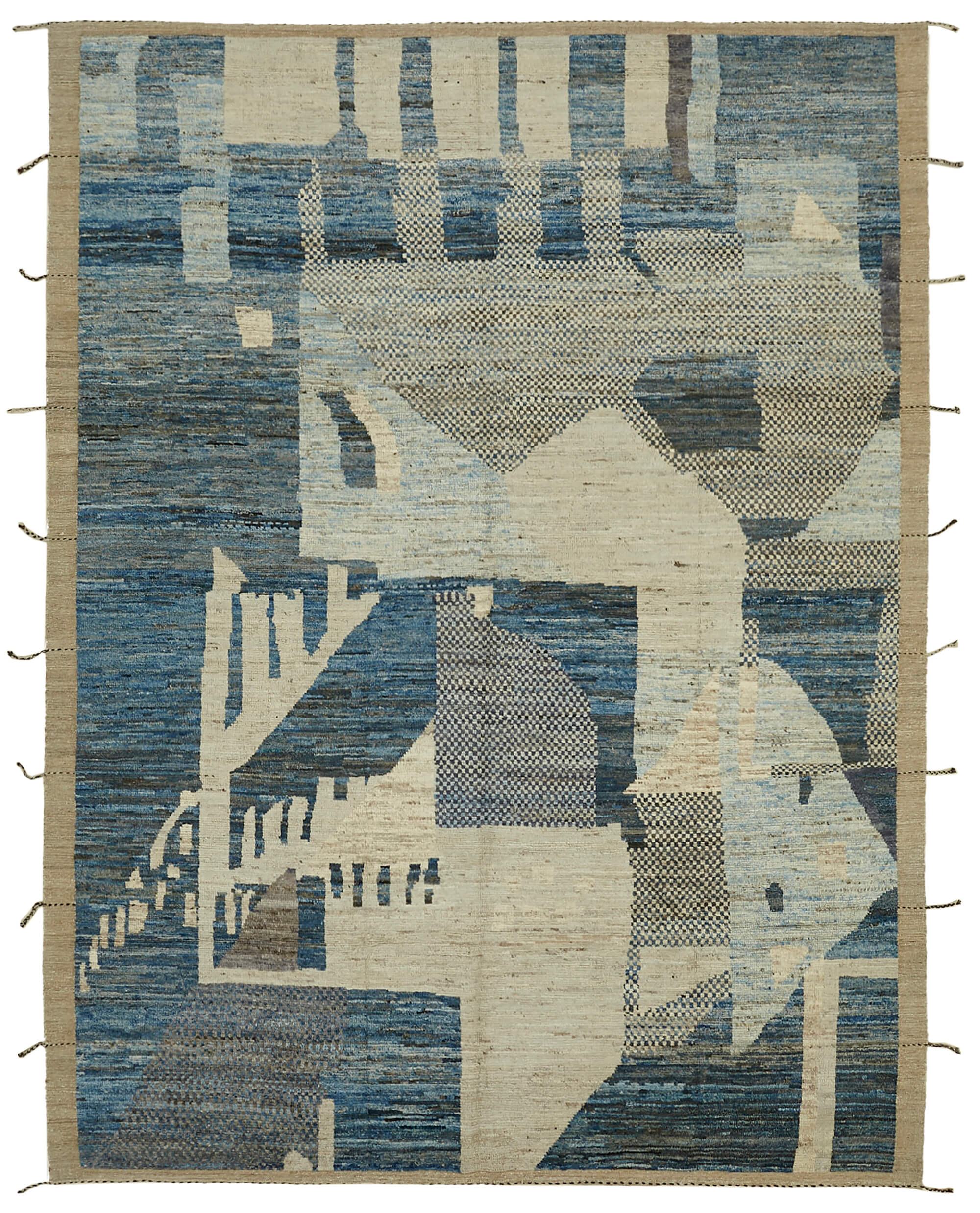 Blue Blue Khakee Atlas Rug – 2.75 x 3.65 — 2.75 x 3.65