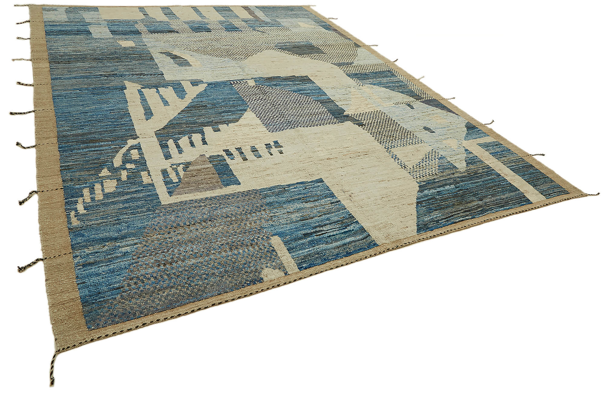 Blue Blue Khakee Atlas Rug – 2.75 x 3.65 — 2.75 x 3.65