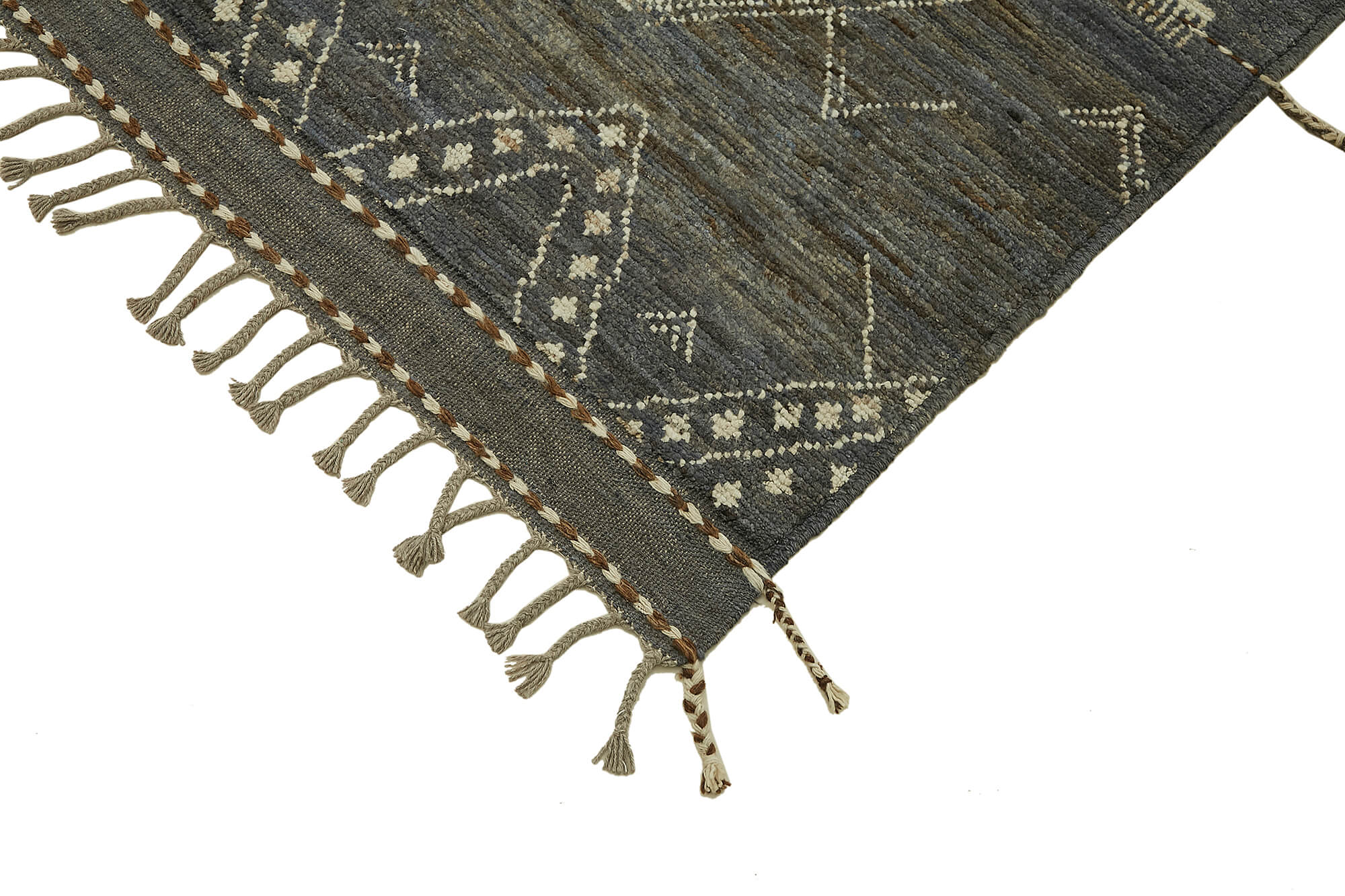 Grey Grey Tribal Altas Rug – 2.83 x 3.70 — 2.83 x 3.70