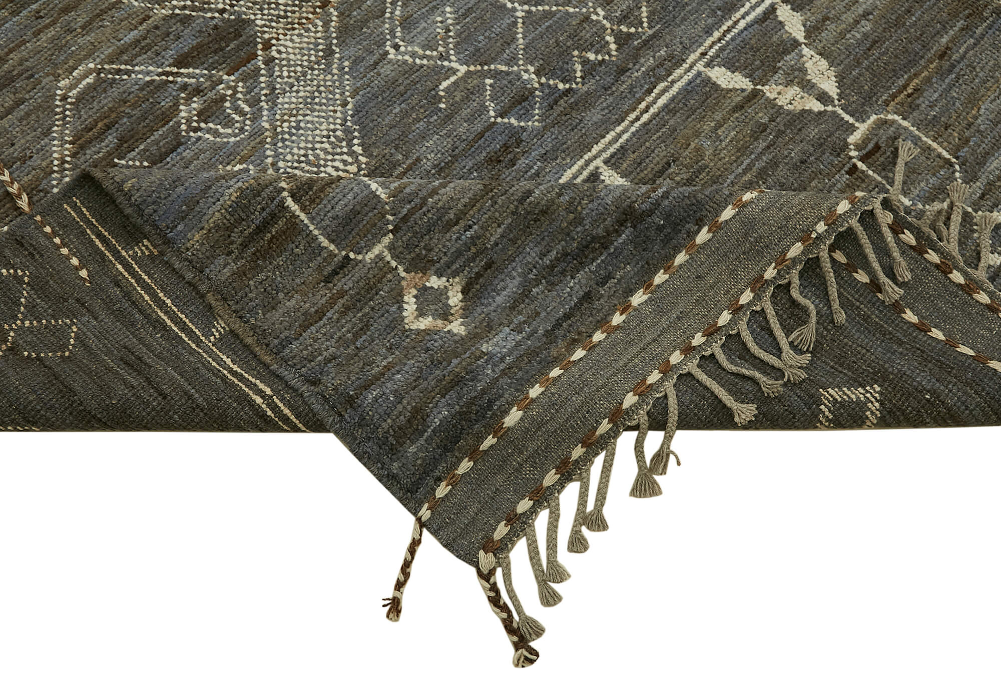 Grey Grey Tribal Altas Rug – 2.83 x 3.70 — 2.83 x 3.70