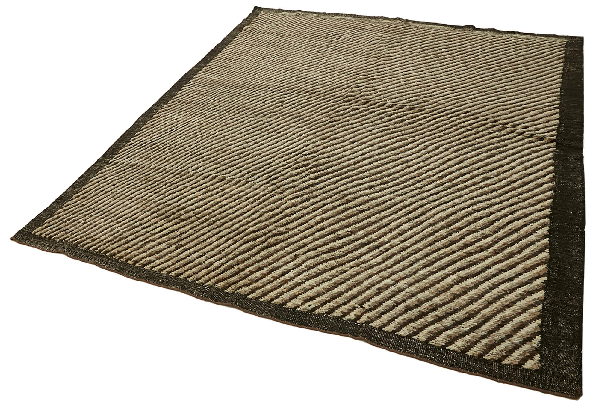 Brown Brown Tribal Atlas Rug – 2.83 x 3.45 — 2.83 x 3.45