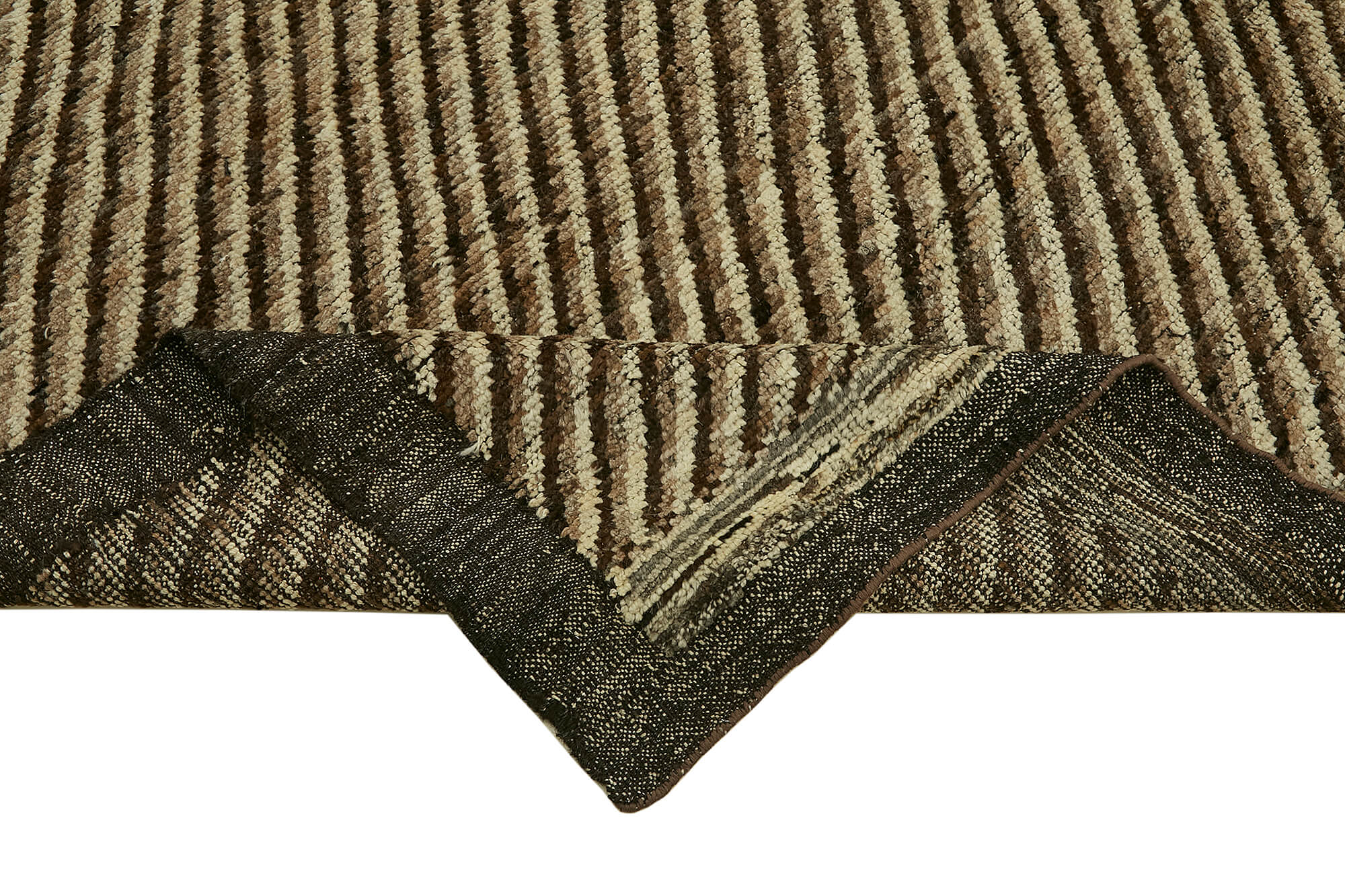 Brown Brown Tribal Atlas Rug – 2.83 x 3.45 — 2.83 x 3.45