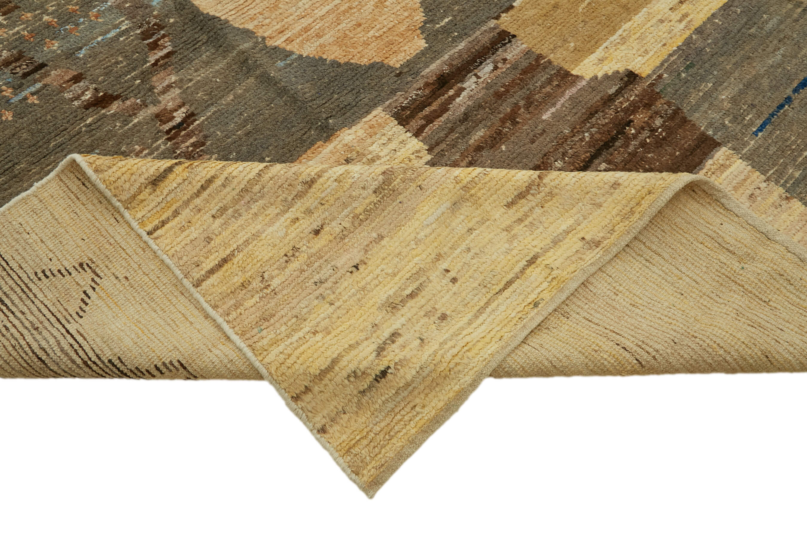 Beige Beige Tribal Atlas Rug – 3.74 x 5.23 — 3.74 x 5.23