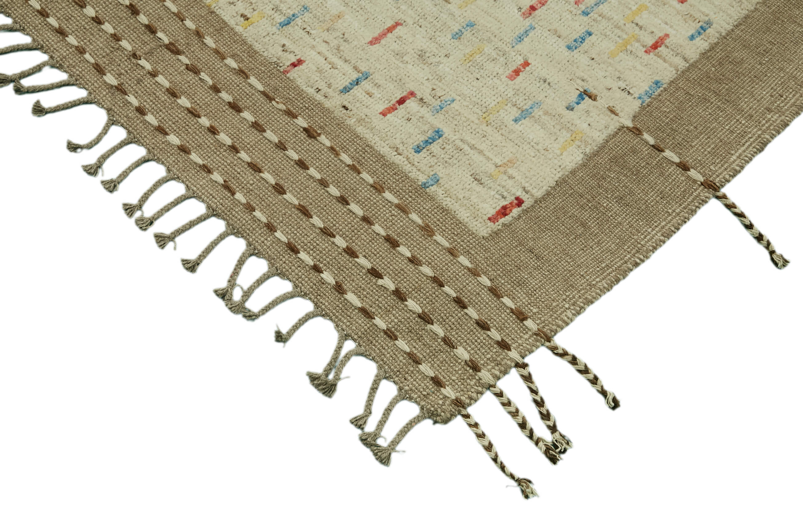 Beige Beige Tribal Atlas Rug – 2.80 x 3.68 — 2.80 x 3.68