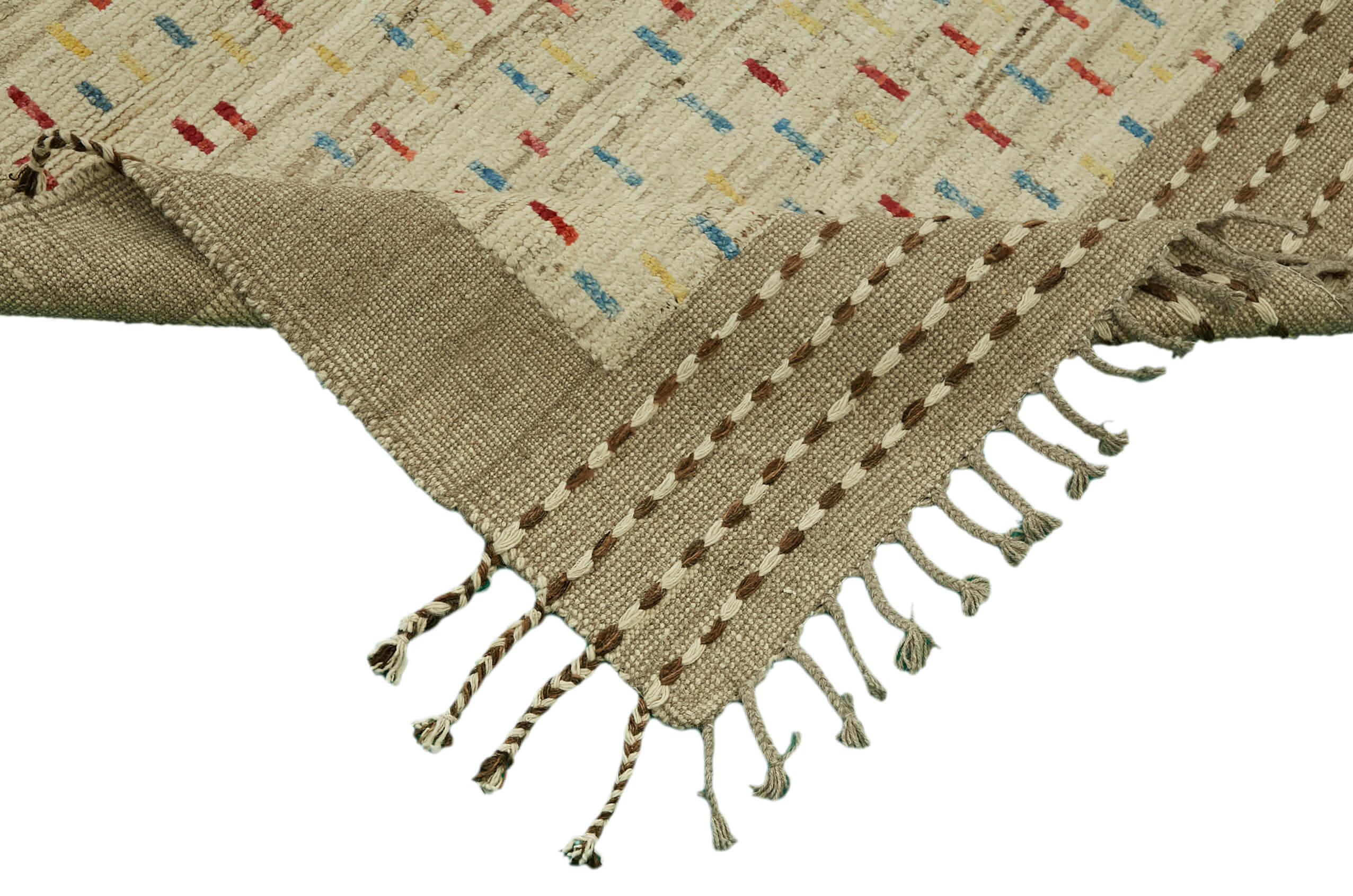 Beige Beige Tribal Atlas Rug – 2.80 x 3.68 — 2.80 x 3.68