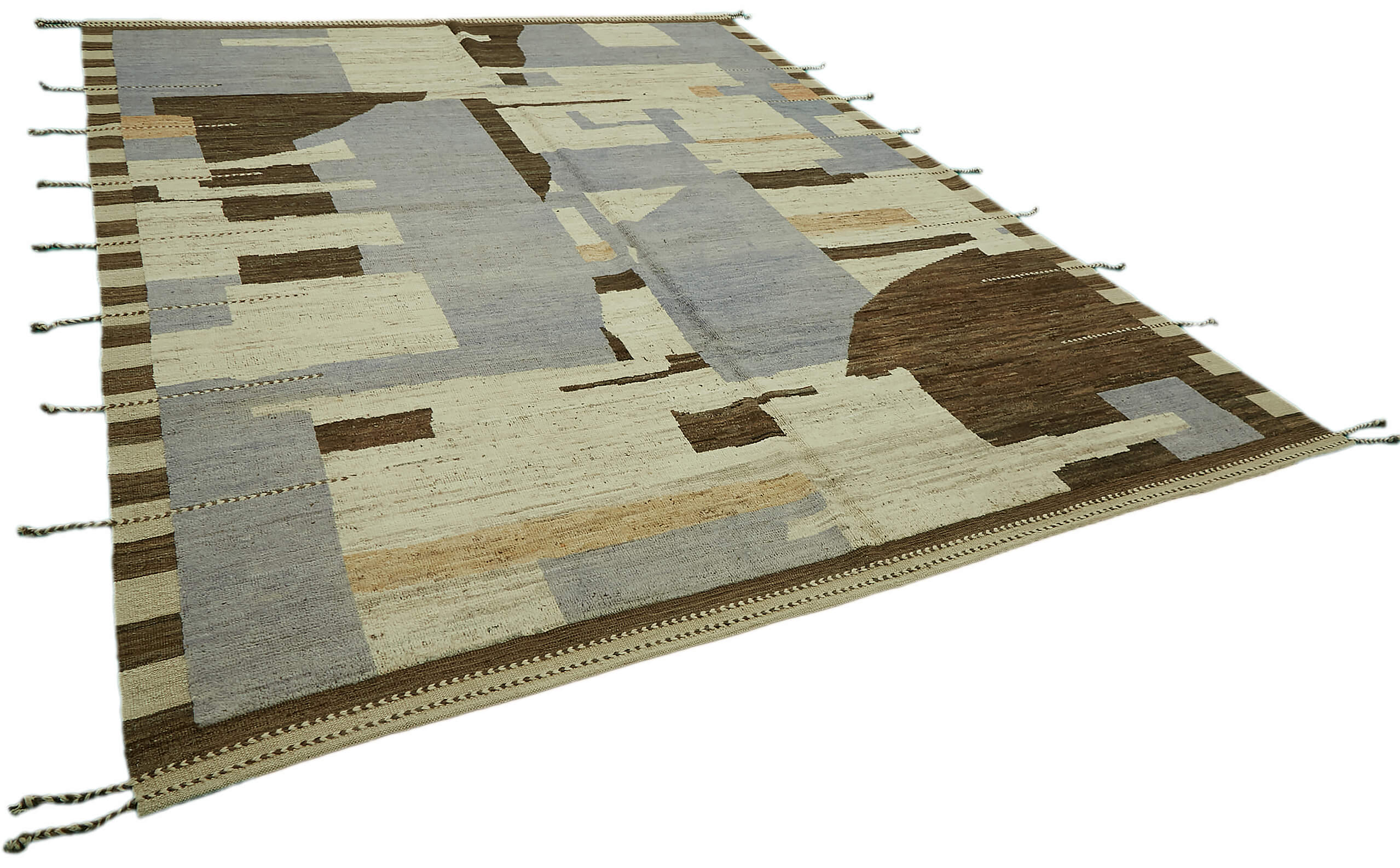 Beige Beige Abstract Atlas Rug – 2.80 x 3.60 — 2.80 x 3.60