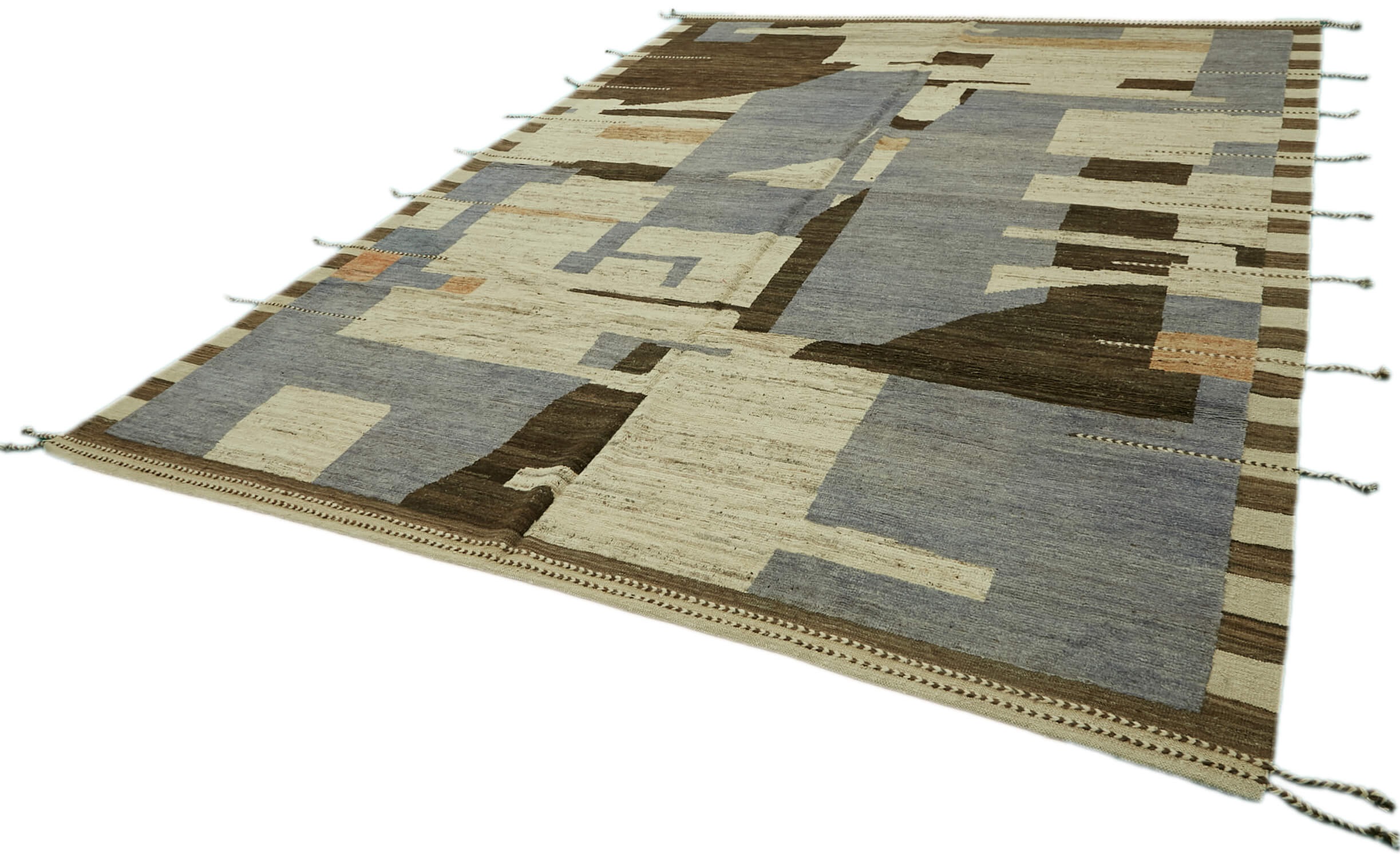 Beige Beige Abstract Atlas Rug – 2.80 x 3.60 — 2.80 x 3.60