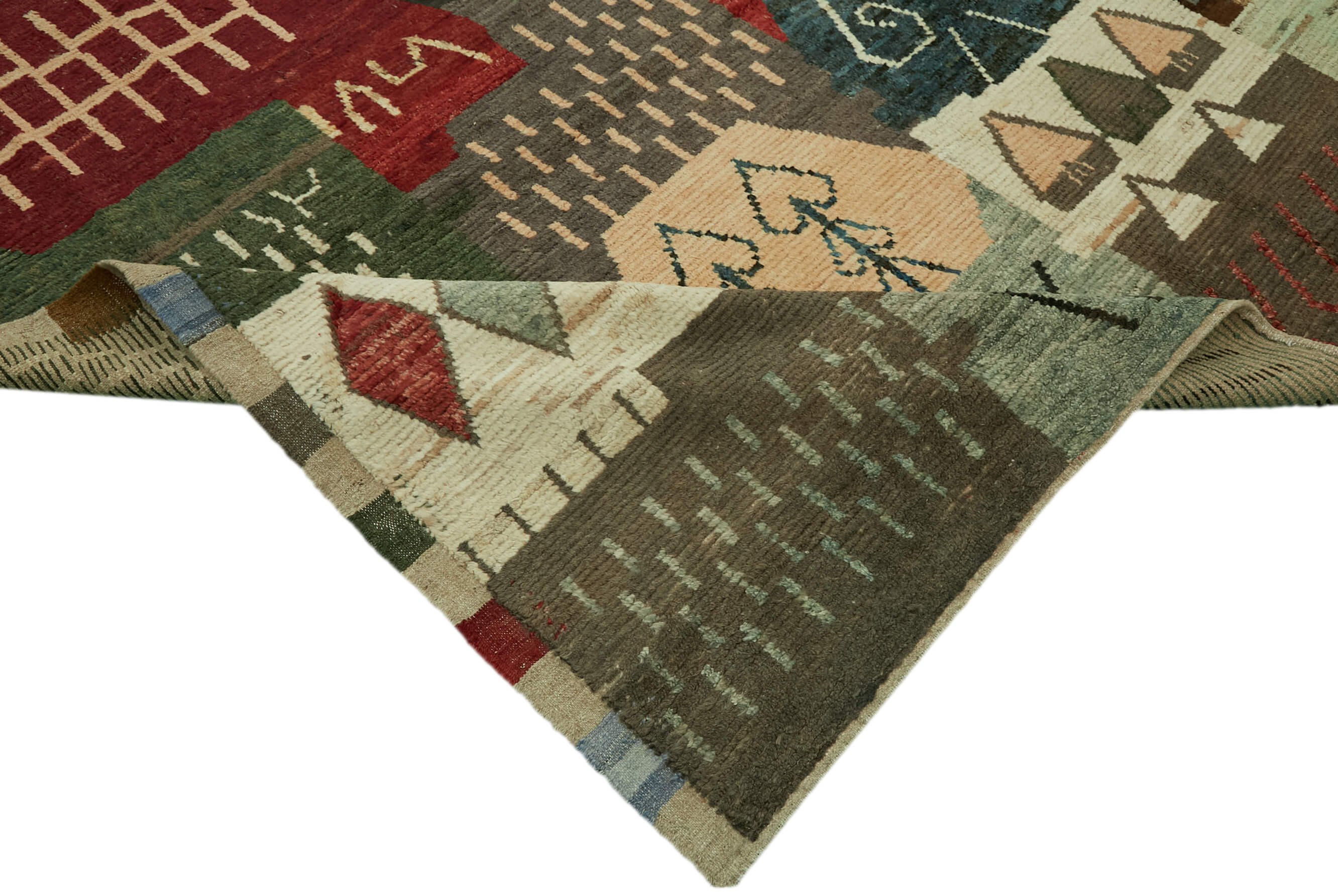 Multicolor Multicolor Tribal Atas Rug – 3.03 x 4.20 — 3.03 x 4.20