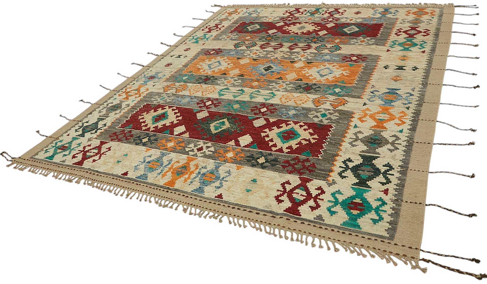 Beige Beige Narengi Atlas Rug – 2.89 x 3.70 — 2.89 x 3.70