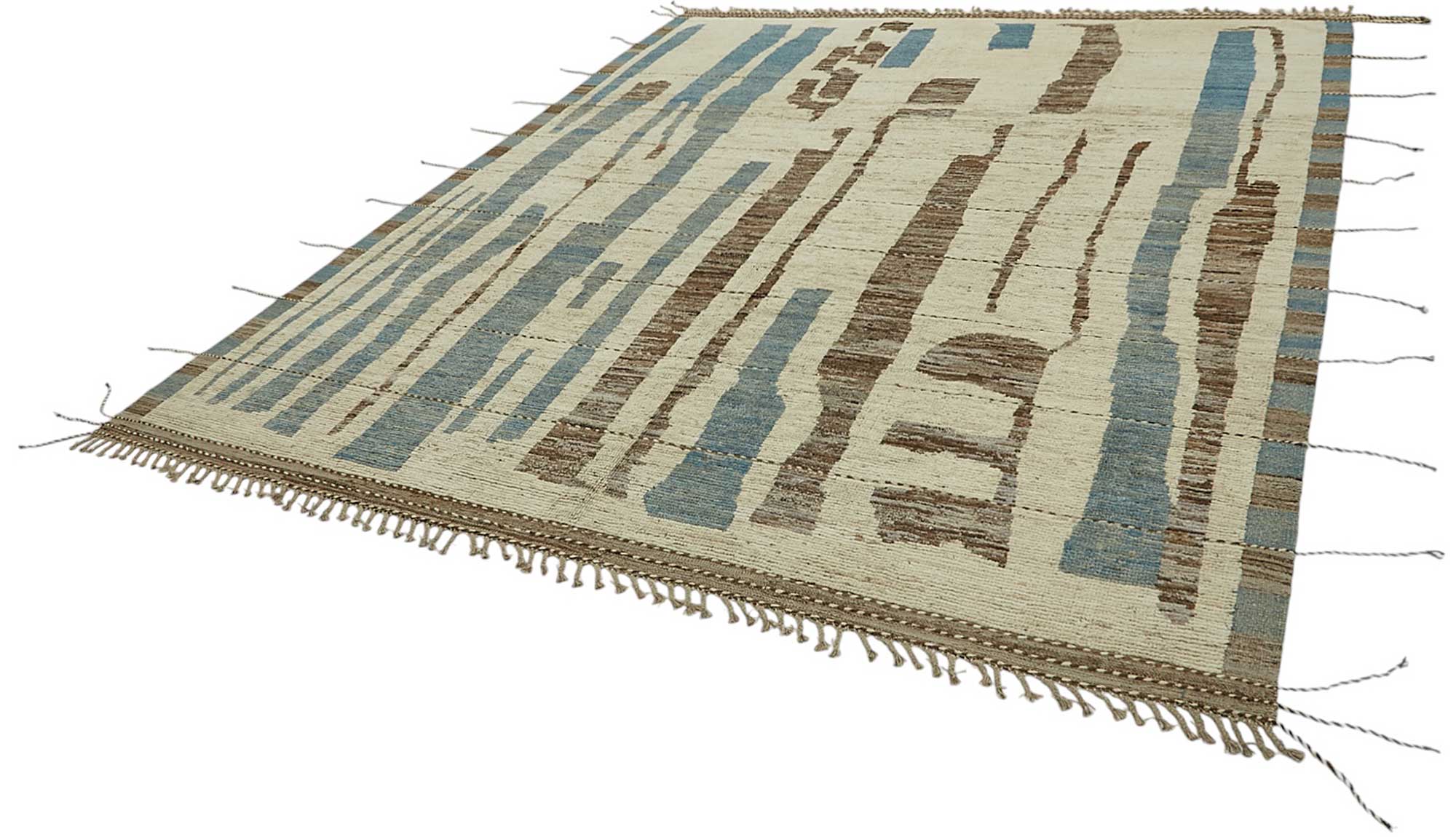 Beige Beige Zari Atlas Rug – 2.60 x 3.07 — 2.60 x 3.07