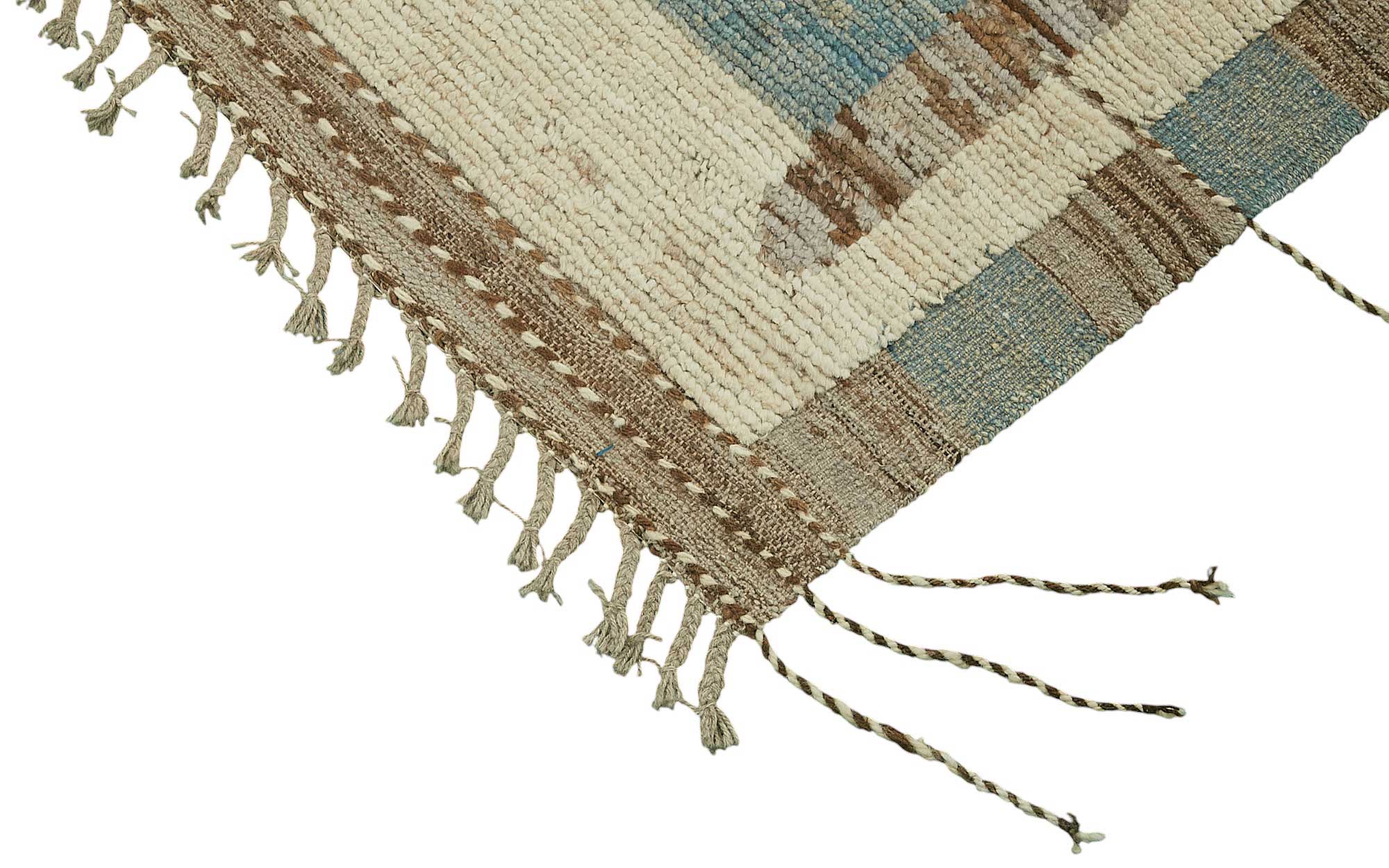 Beige Beige Zari Atlas Rug – 2.60 x 3.07 — 2.60 x 3.07