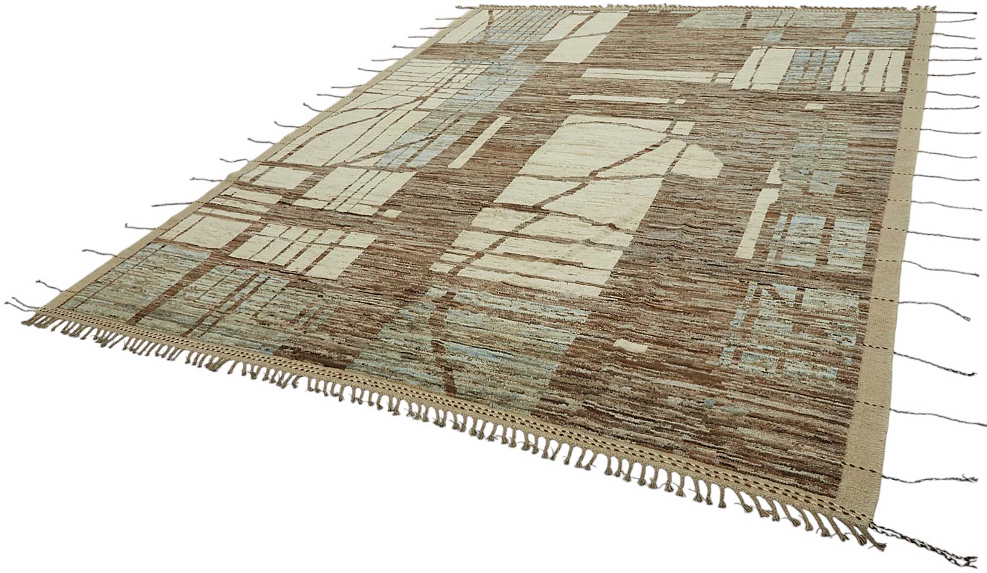 Beige Beige Abstract Atlas Rug – 2.86 x 3.65 — 2.86 x 3.65