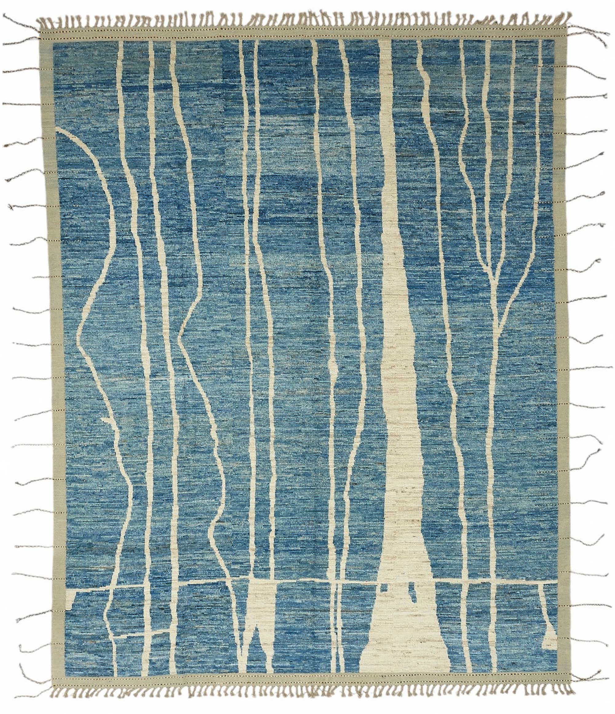 Blue Blue Samandar Atlas Rug – 2.88 x 3.69 — 2.88 x 3.69
