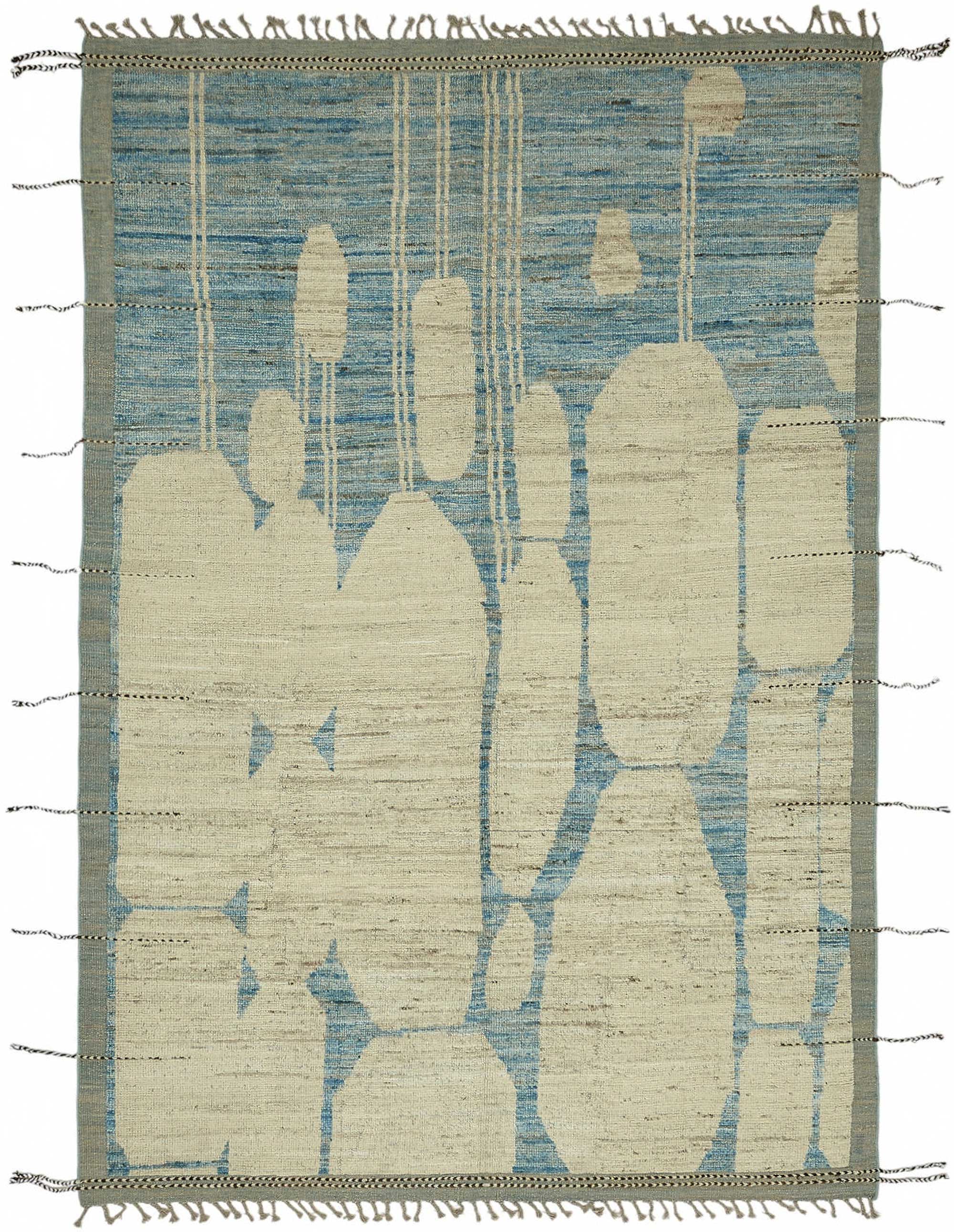 Blue Blue Mod Atlas Rug– 2.12 x 3.11 — 2.12 x 3.11
