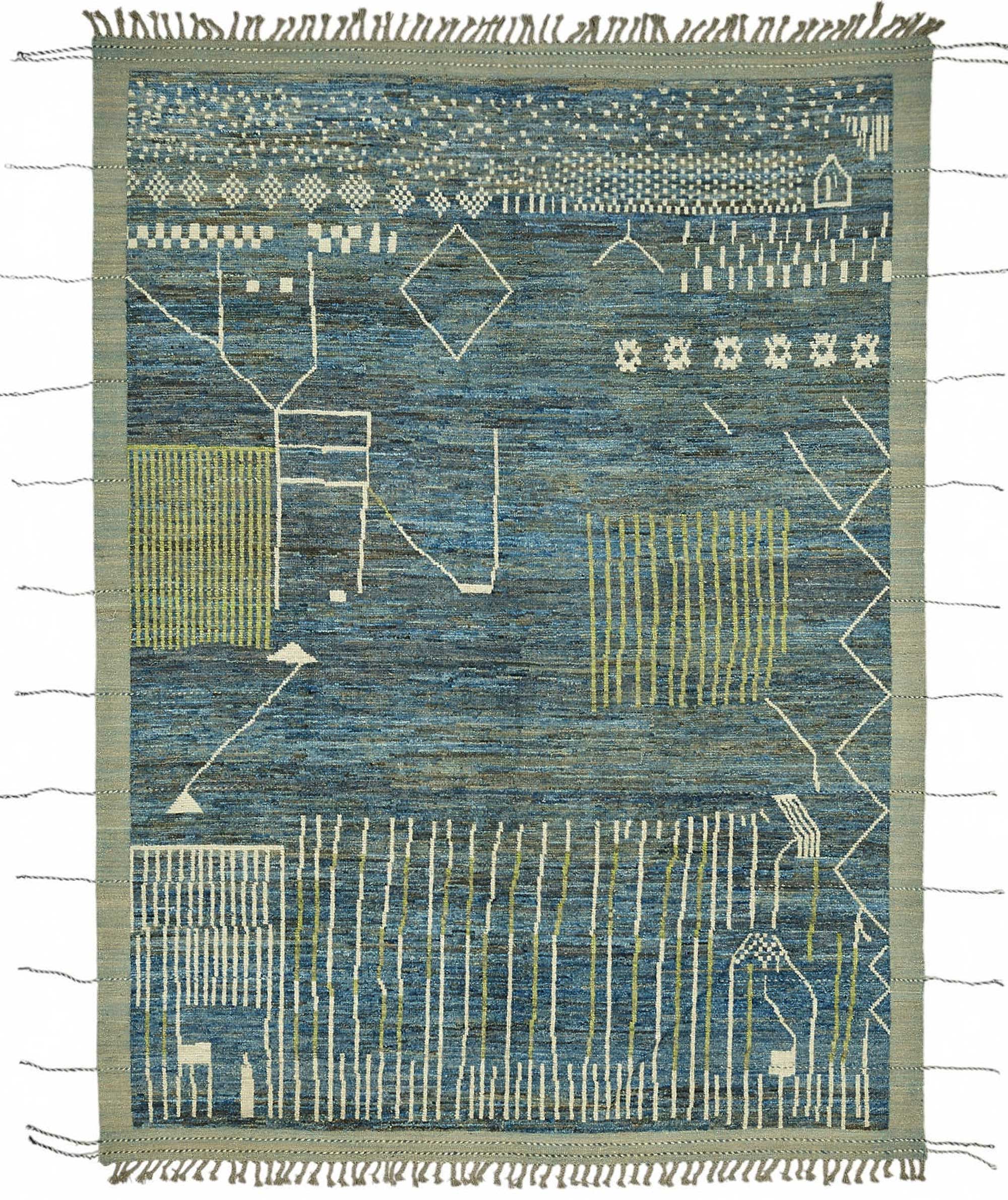 Blue Blue Khoja Atlas – 2.19 x 3.07 — 2.19 x 3.07