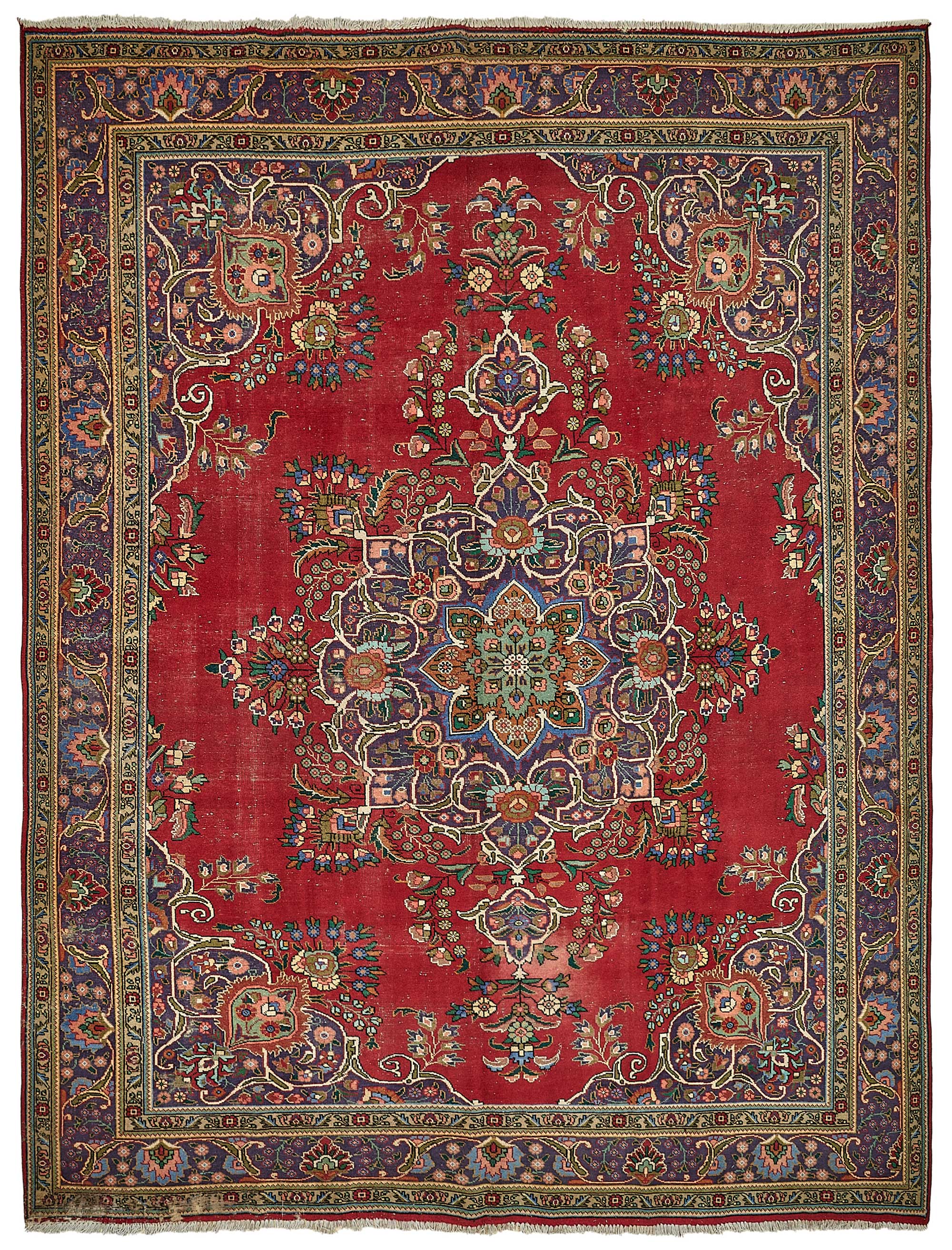 Claret Persian — 2.91 x 3.87