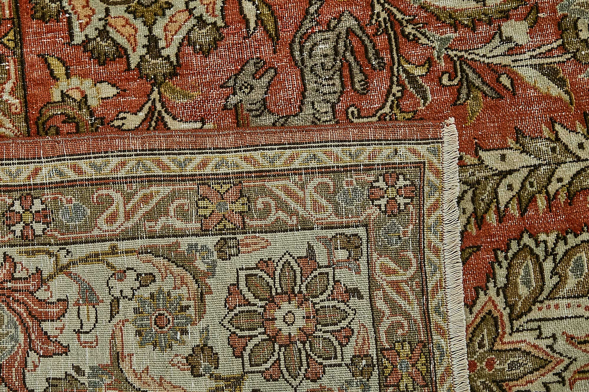 Beige Persian Antique — 2.32 x 3.45