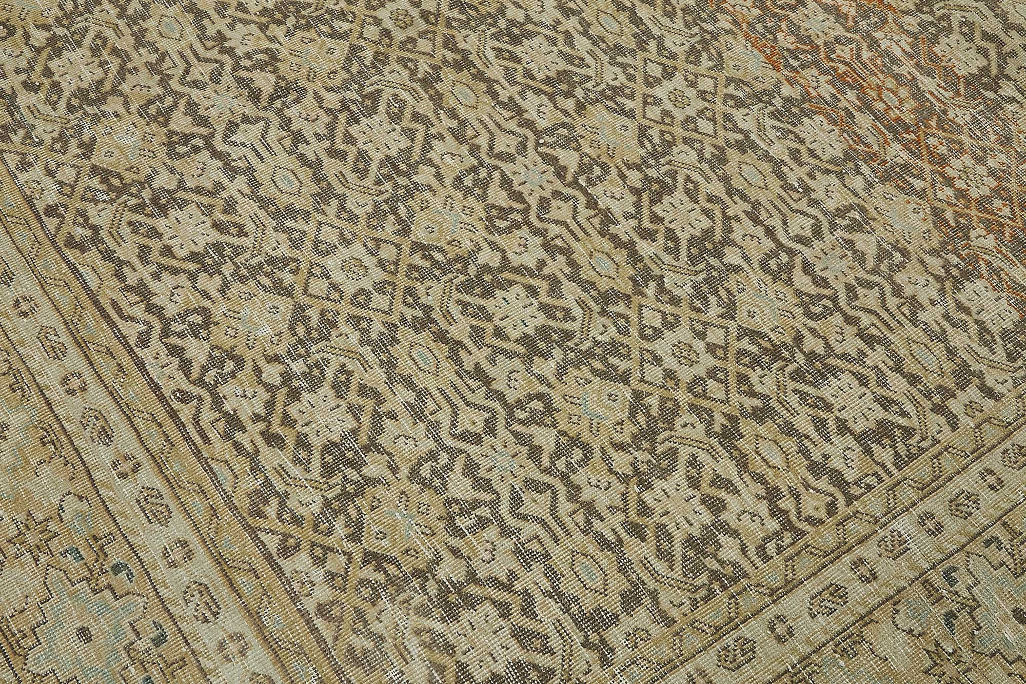 Beige Persian Antique — 2.35 x 3.20