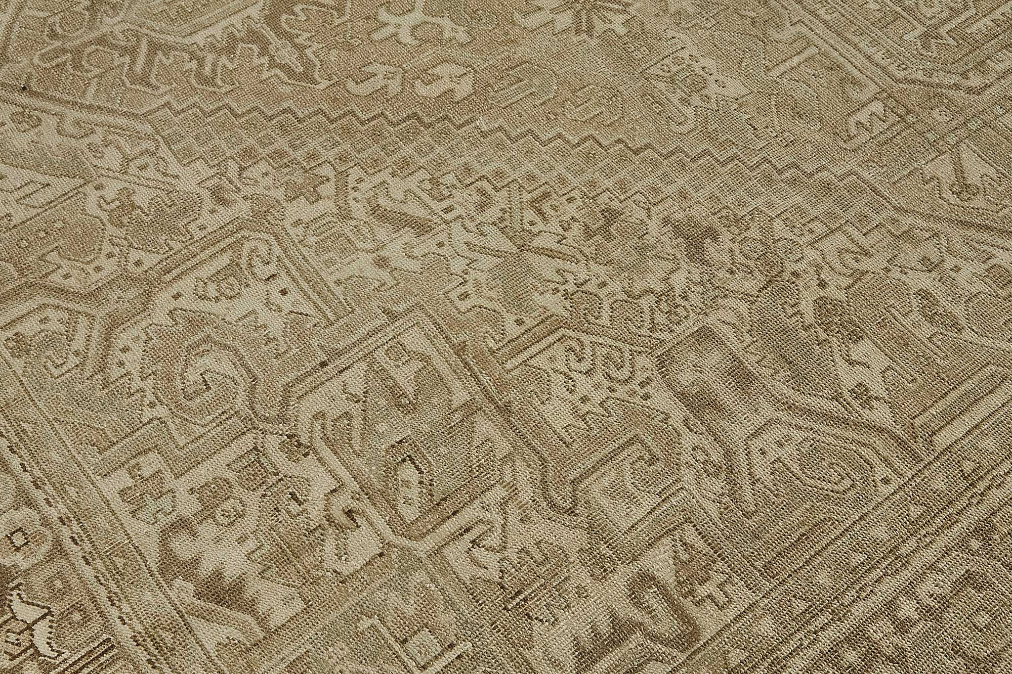 Beige Persian Antique — 3.02 x 3.98