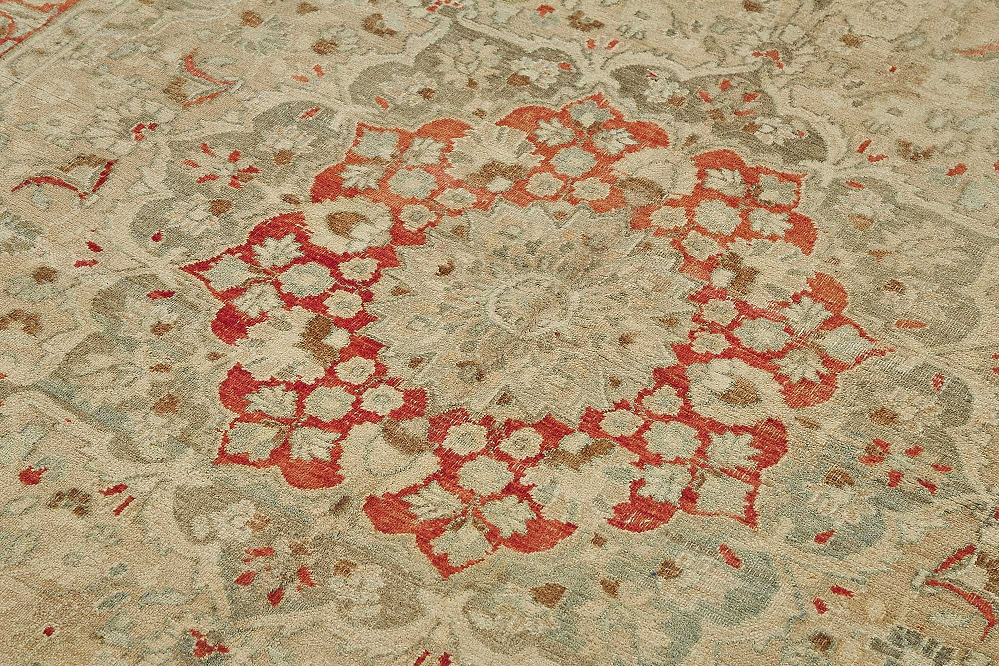 Beige Persian Antique — 2.16 x 3.22