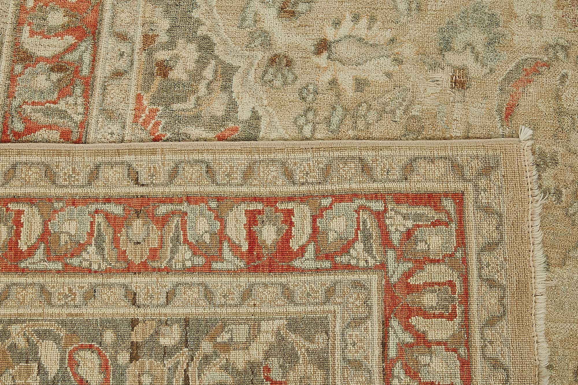 Beige Persian Antique — 2.16 x 3.22