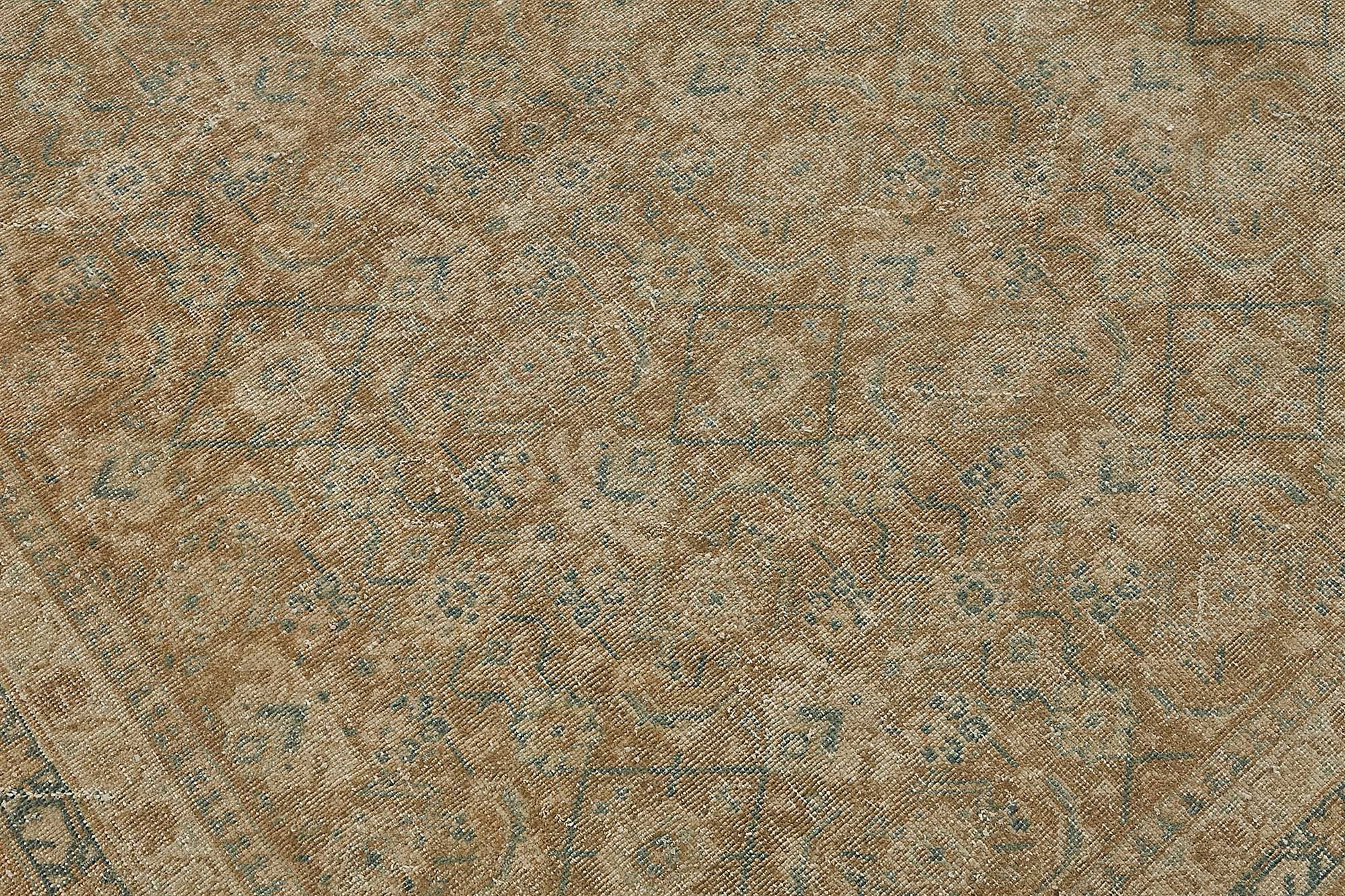Beige Persian Antique — 3.43 x 4.41