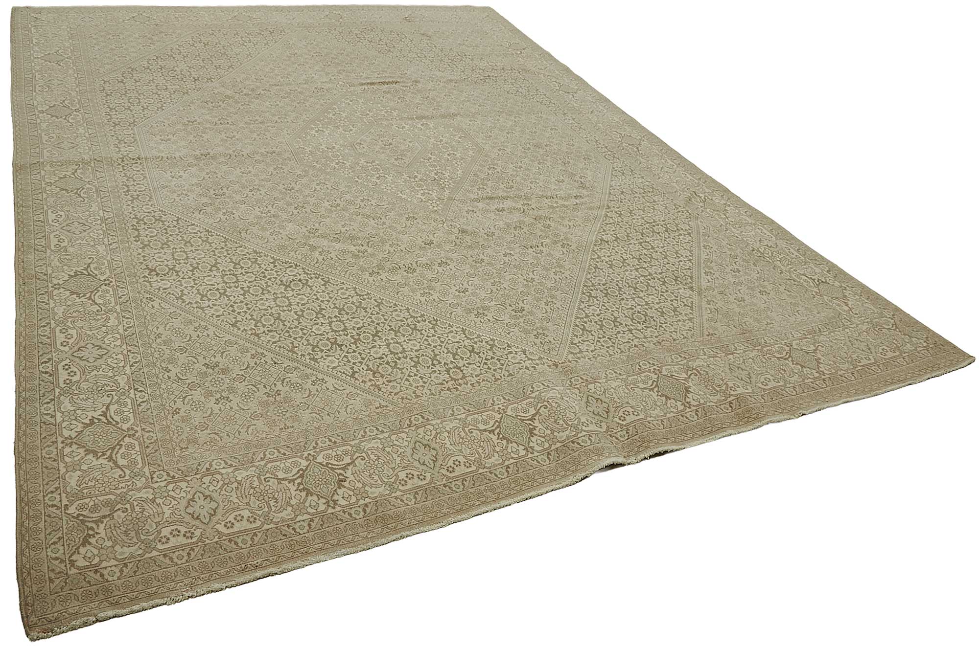 Beige Persian Antique — 2.96 x 3.93