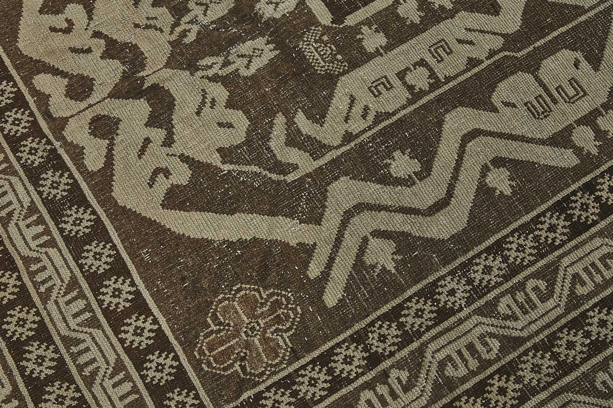 Beige Persian Antique — 1.65 x 4.13