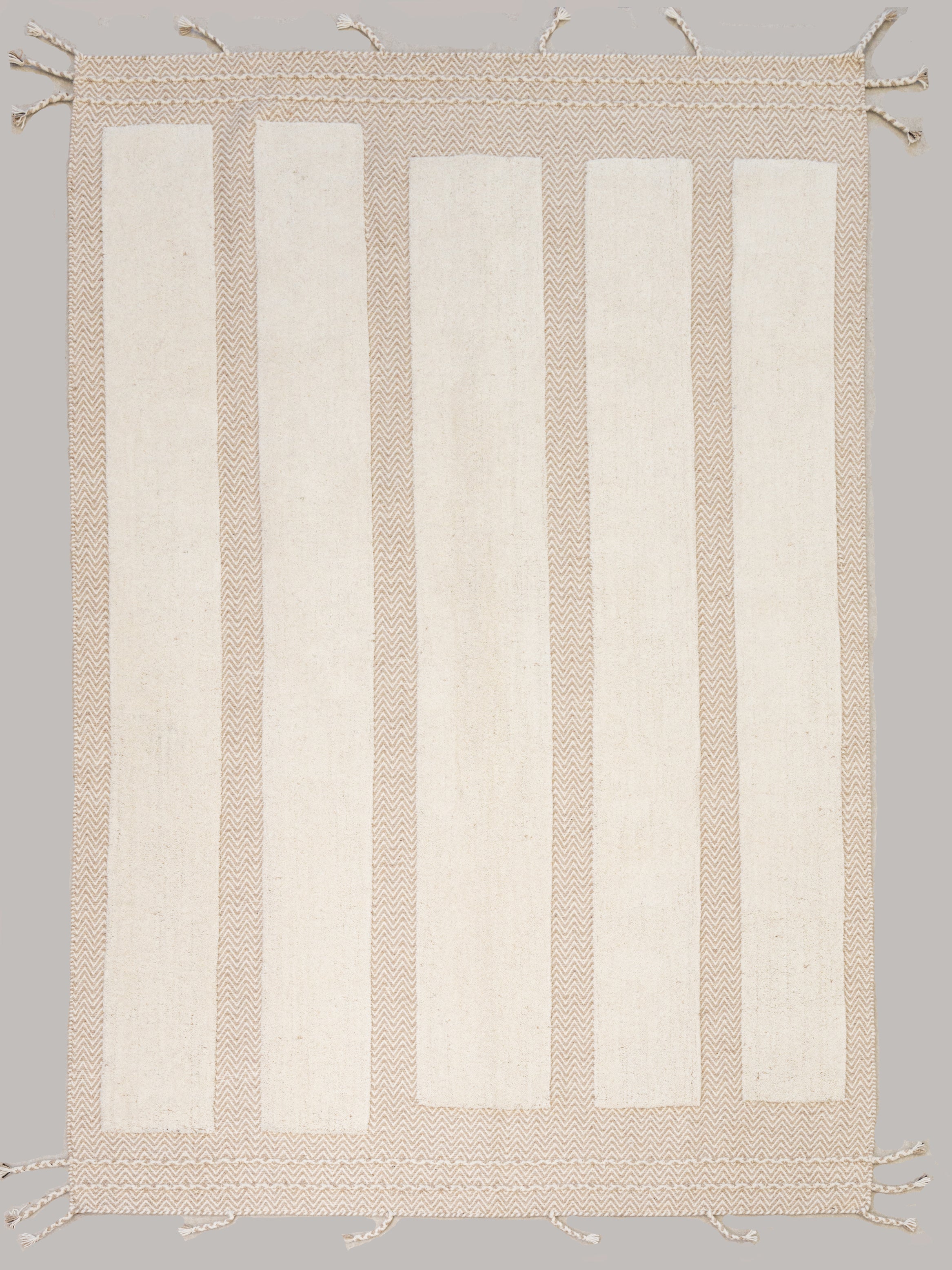 Beige Zigla White and Beige