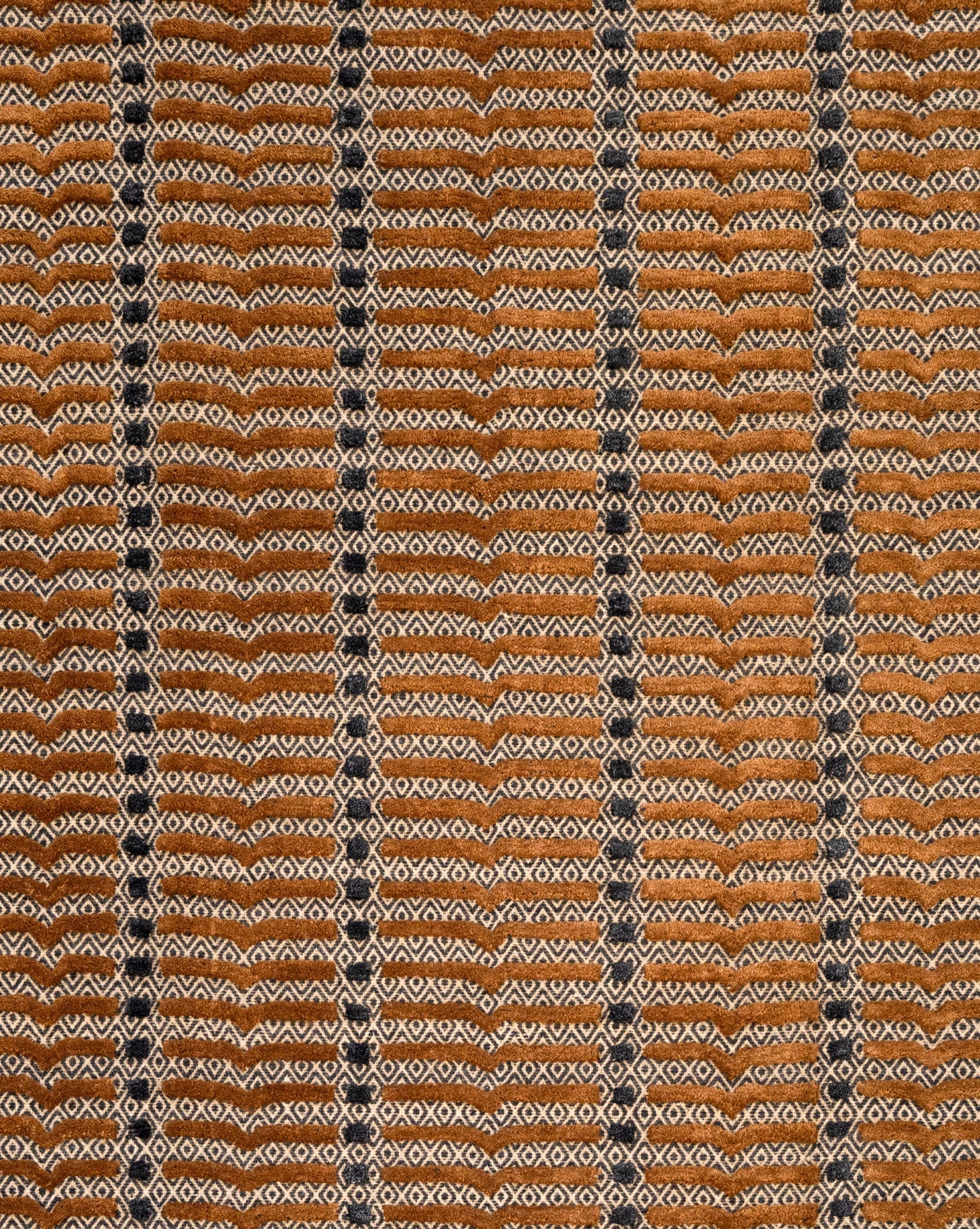Beige Zigla Charcoal and Beige