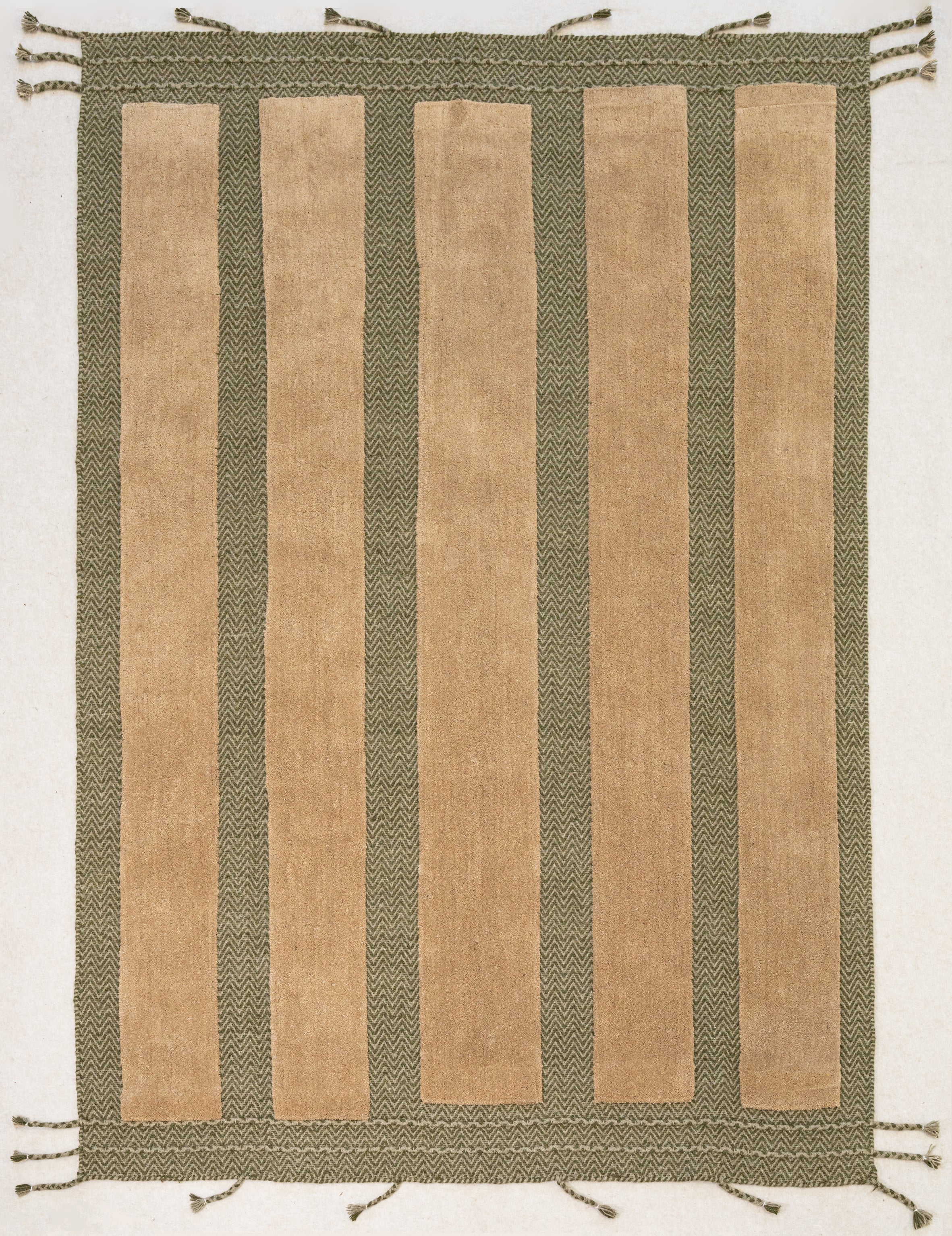 Beige Zigla Green and Beige
