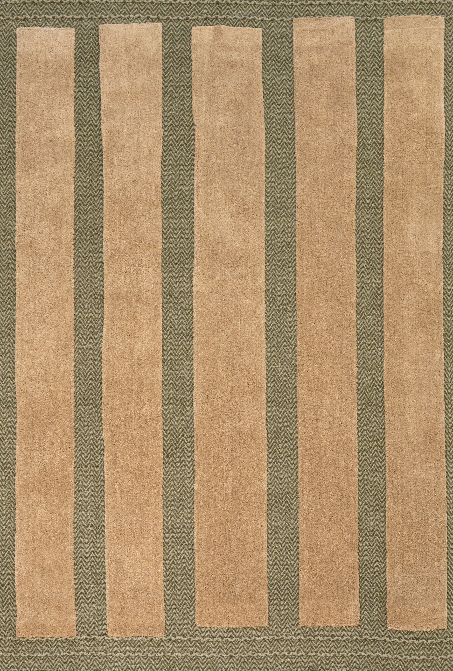 Beige Zigla Green and Beige