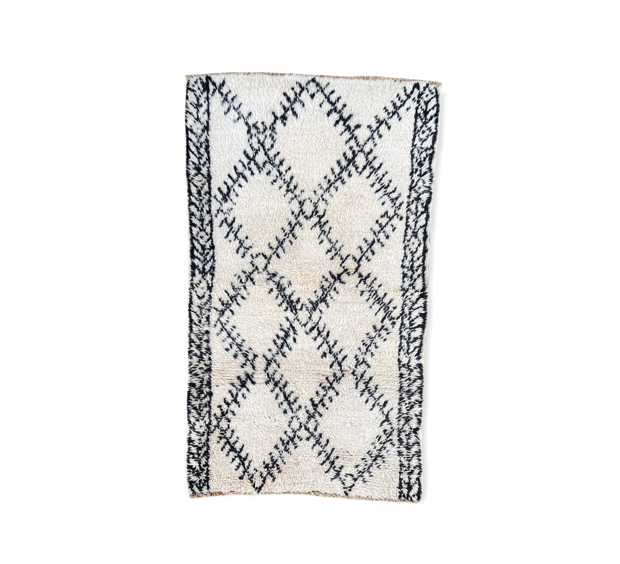 Beni Ourain 104 - 126x64 cm “Morrocan Berber Rug”