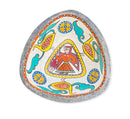 Blanco Turquoise ⌀ 23 CM - Jerm Rugs - Hand painted papier - mâché bowl - Jerm | جِرْم