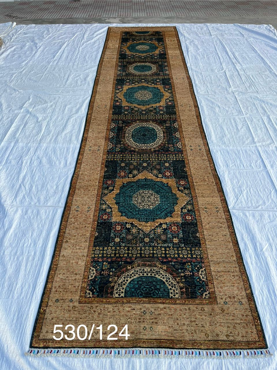 Afghan Rug 049 - 124x530 cm