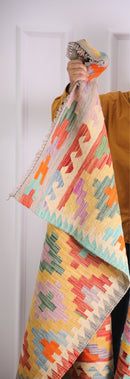 Faryab 1950 - 150x101 cm - Jerm Rugs - Afghan Kilim - Jerm | جِرْم
