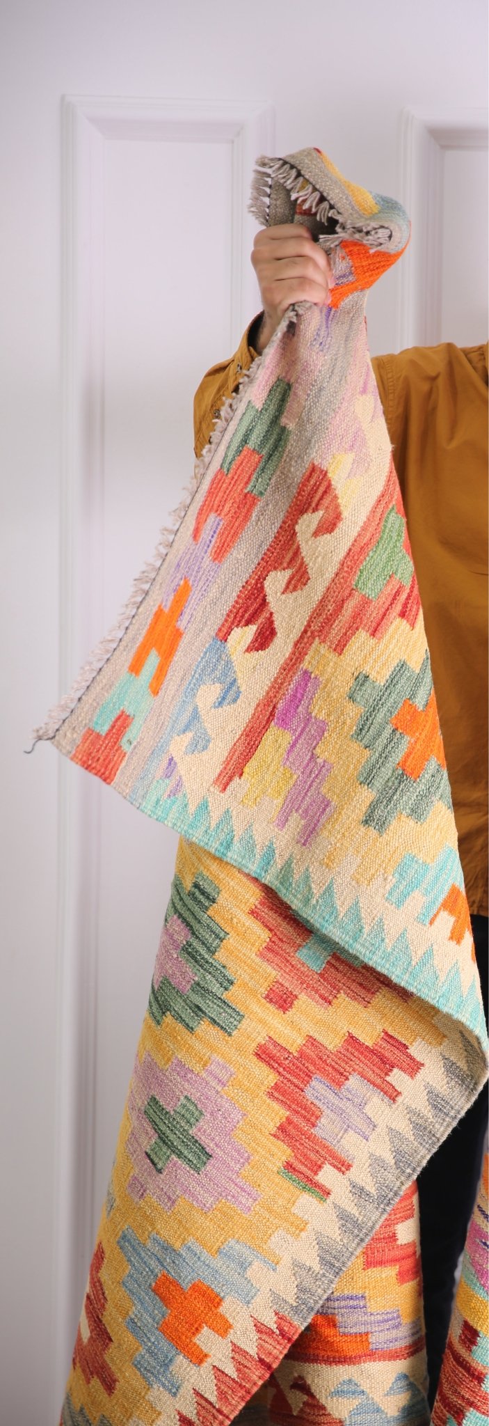 Faryab 1950 - 150x101 cm - Jerm Rugs - Afghan Kilim - Jerm | جِرْم