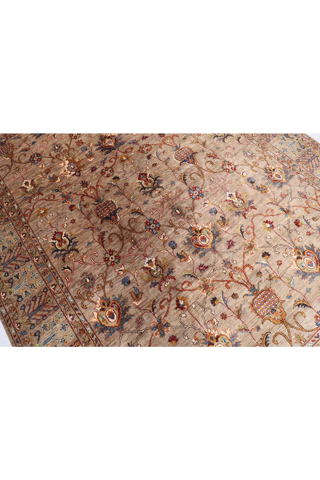 Handmade Suzani, very fine woven area rug Size: 275 x 365 cm, 9 x 12 ft